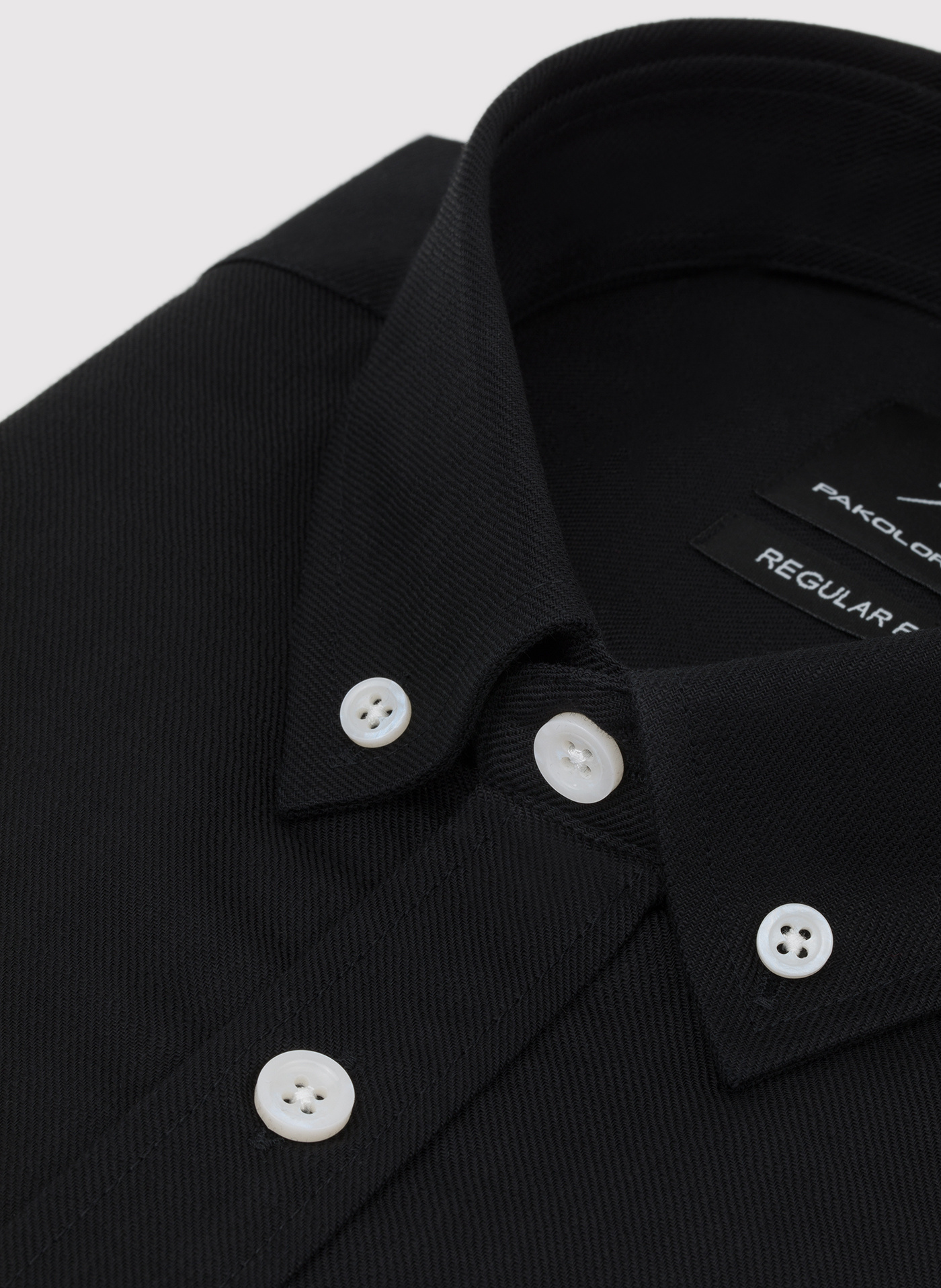 Czarna bawełniana koszula męska - Pako Lorente