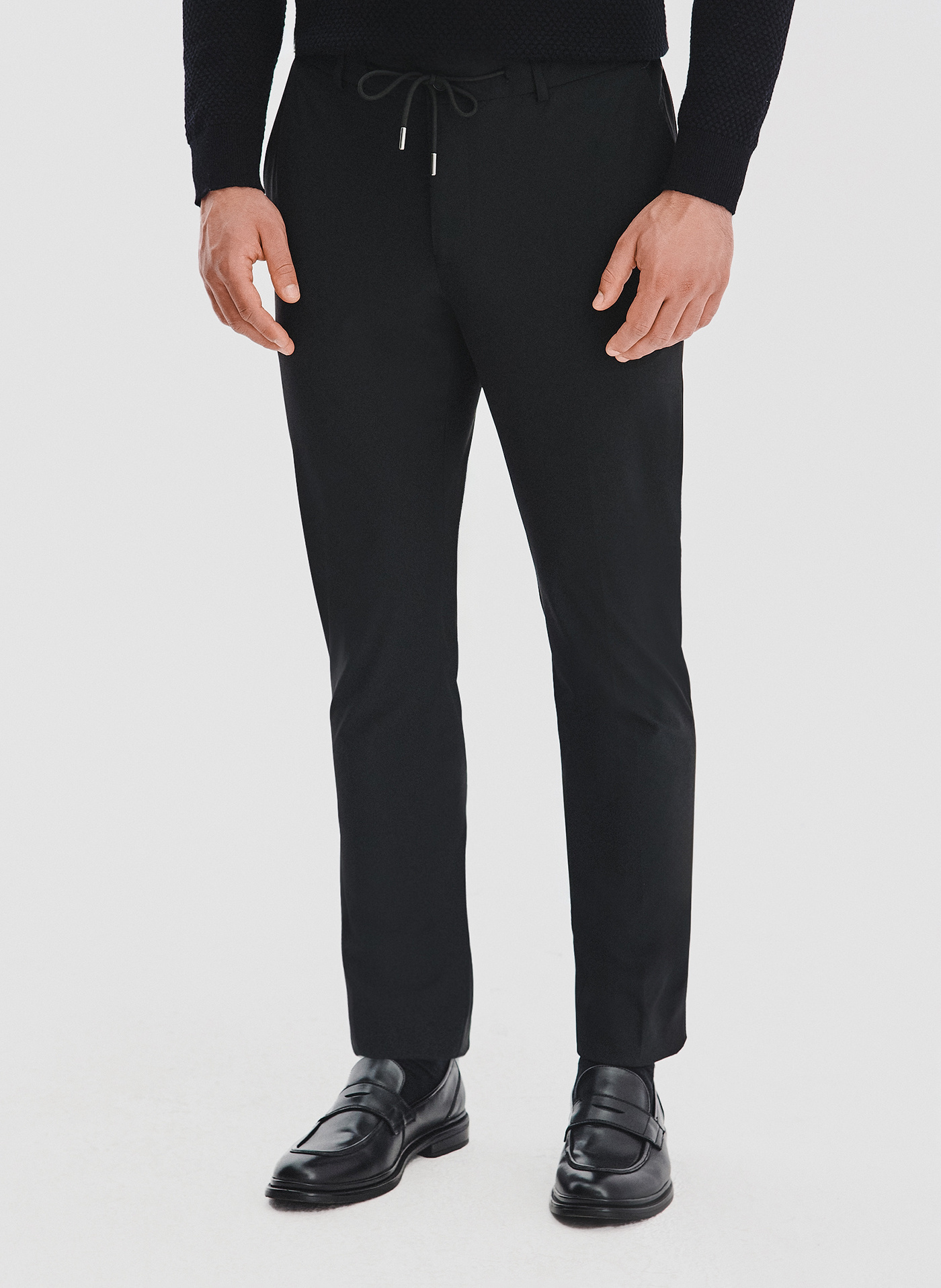 Czarne spodnie męskie - Pako Lorente