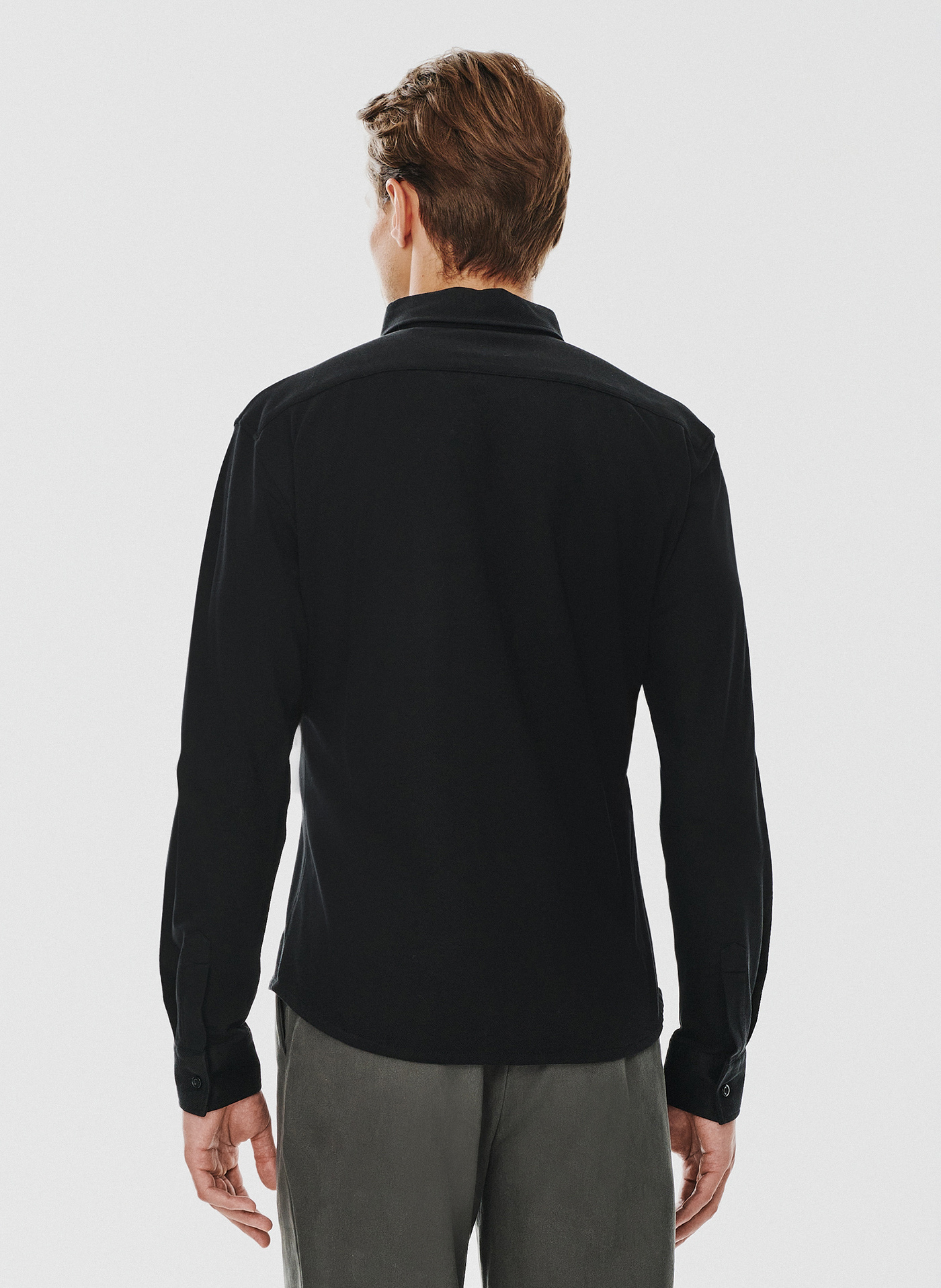 Czarna bawełniana koszula męska - Pako Lorente