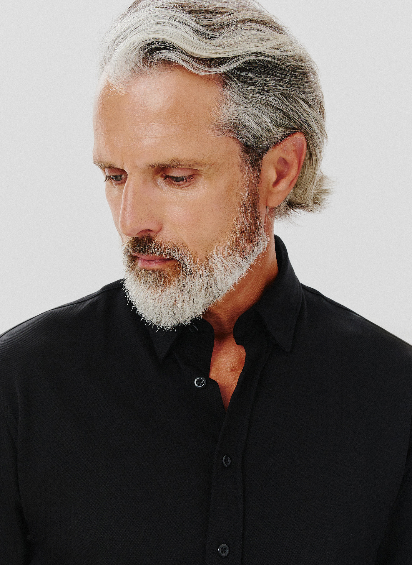 Czarna bawełniana koszula męska - Pako Lorente