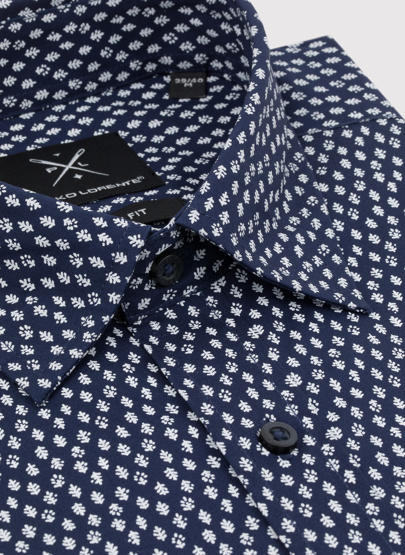 Casualowa koszula męska w mikrowzór - Pako Lorente