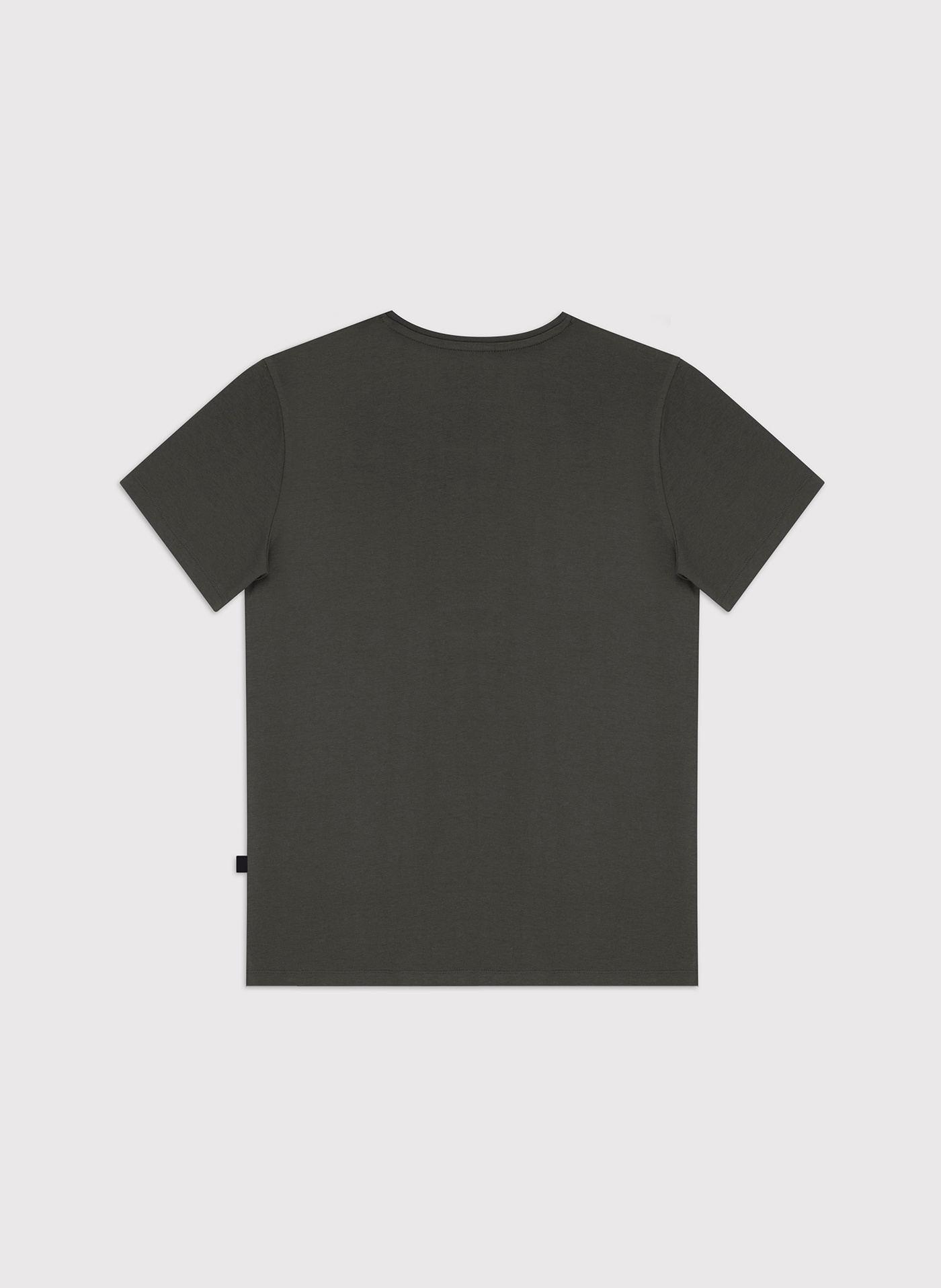 Zielony gładki t-shirt v-neck - Pako Lorente