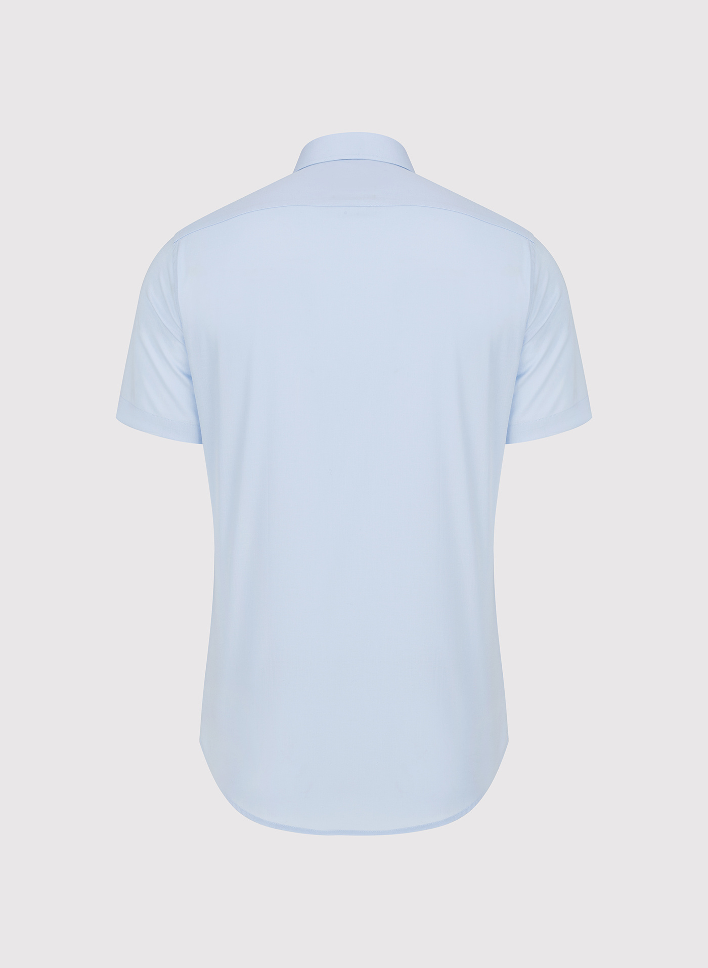 PAKO LORENTE - Niebieska bawełniana koszula męska z krótkim rękawem - Pako Lorente