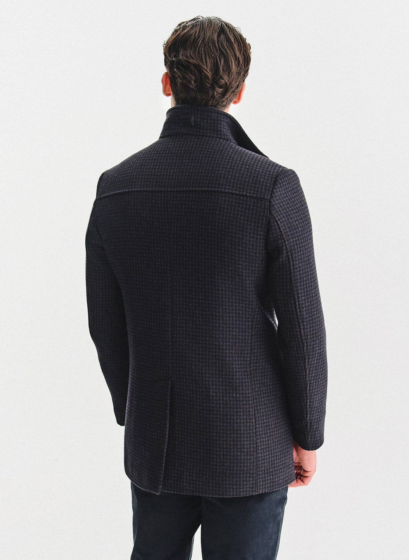 PAKO LORENTE - Płaszcz jednorzędowy w pepitkę - Pako Lorente