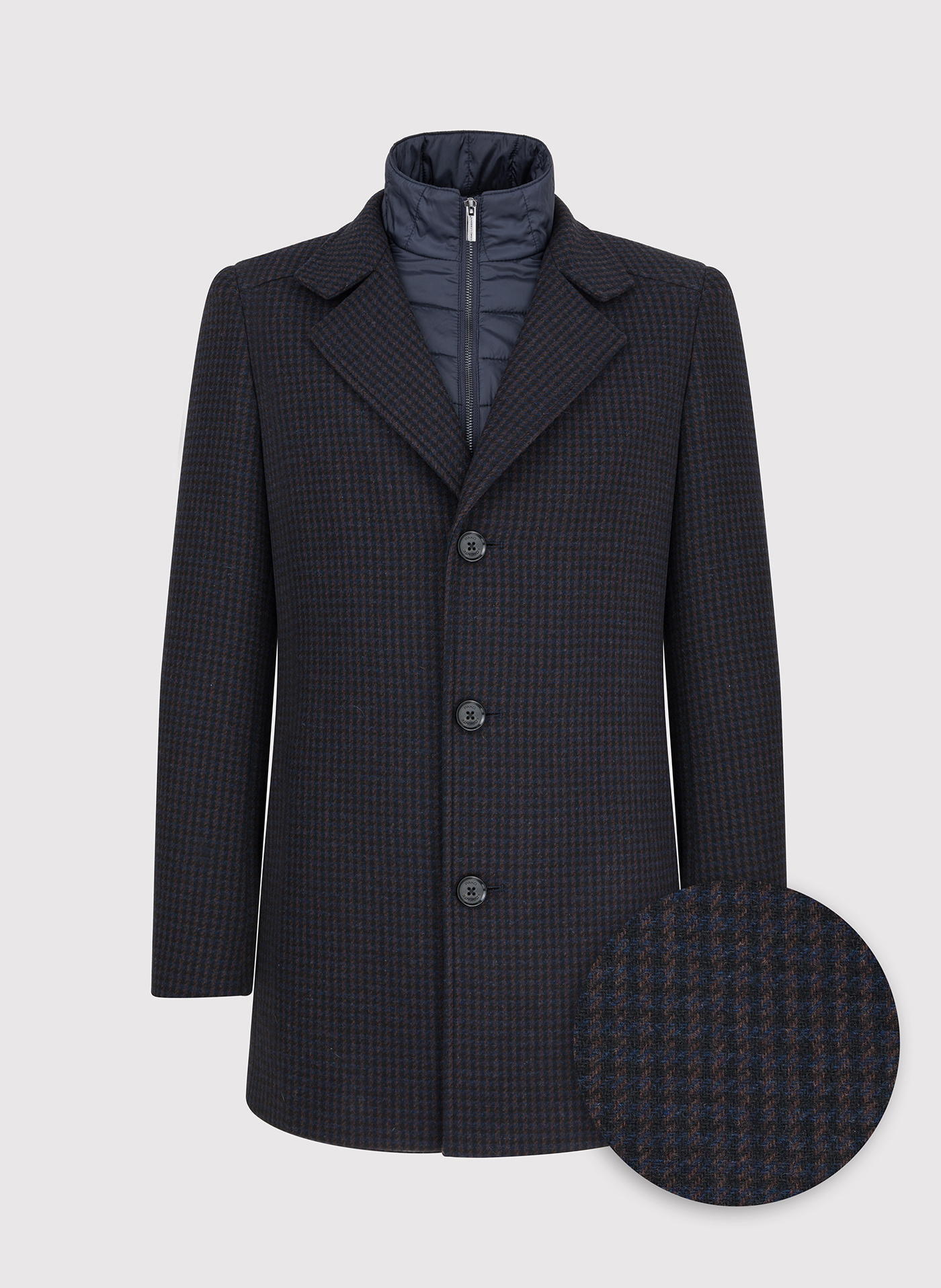 PAKO LORENTE - Płaszcz jednorzędowy w pepitkę - Pako Lorente