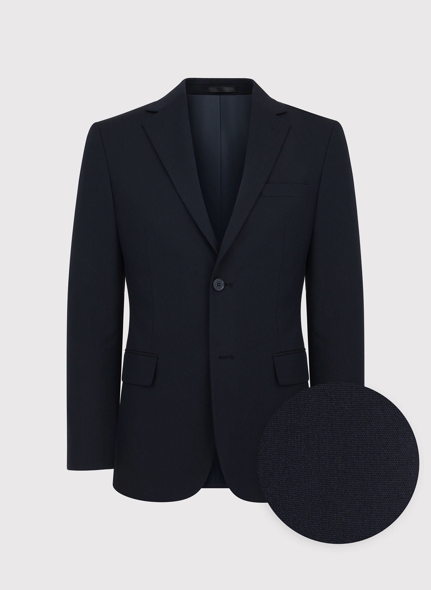 PAKO LORENTE - Gładki granatowy garnitur męski - Pako Lorente