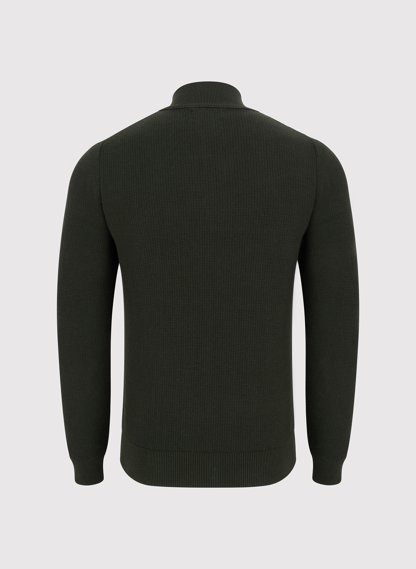 Ciemnozielony sweter męski z bawełny organicznej - Pako Lorente