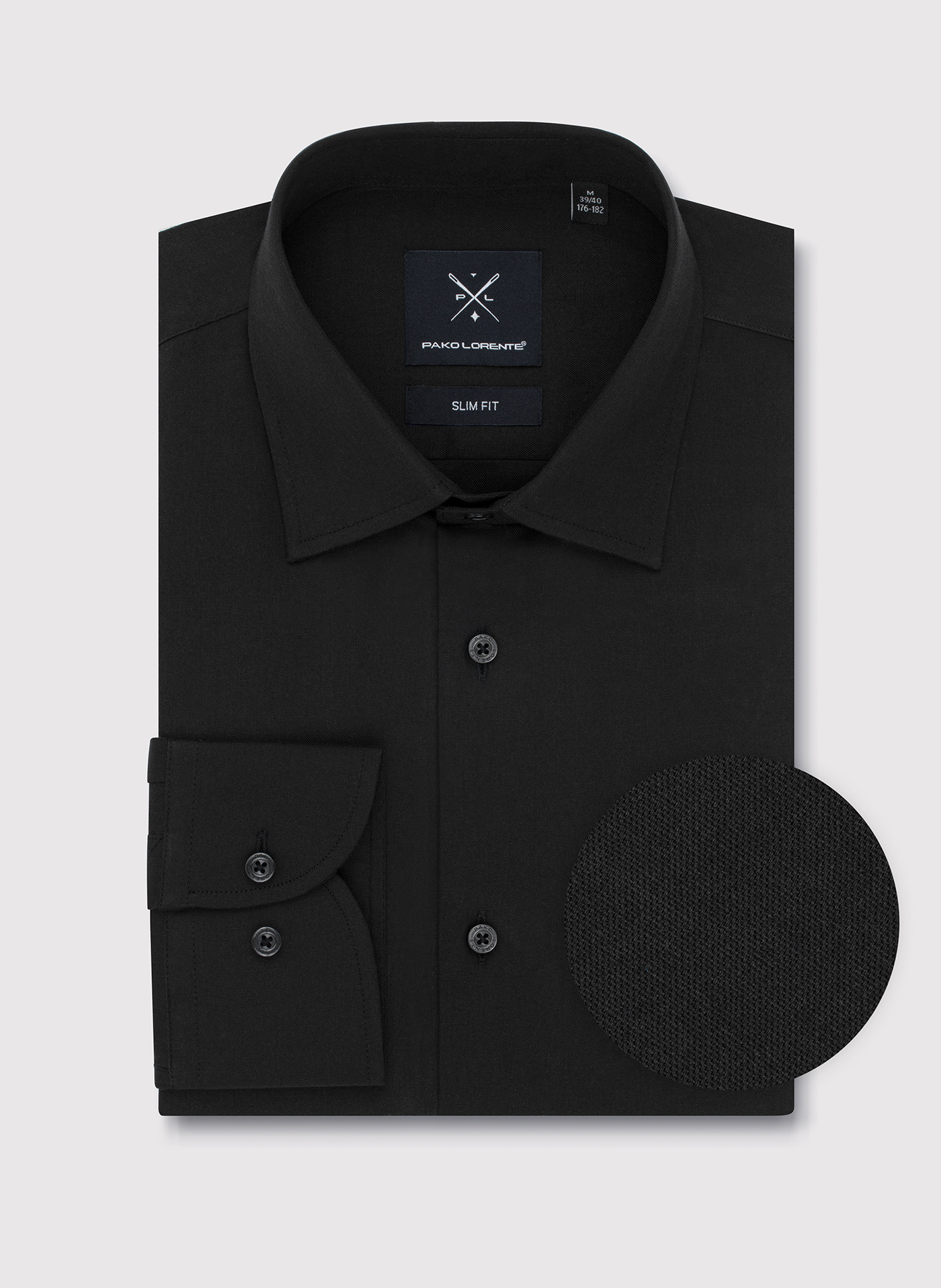 Czarna koszula męska - Pako Lorente