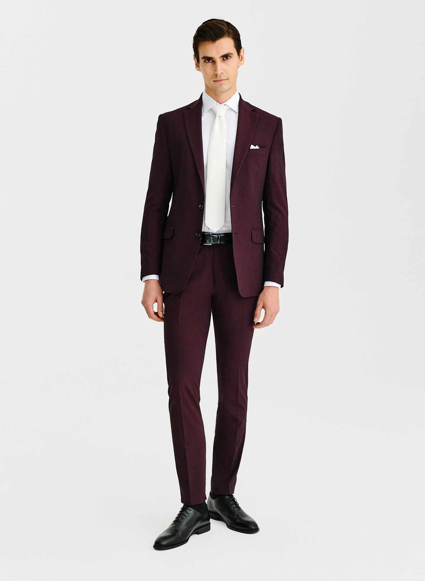 PAKO LORENTE - Bordowe spodnie ganiturowe - Pako Lorente