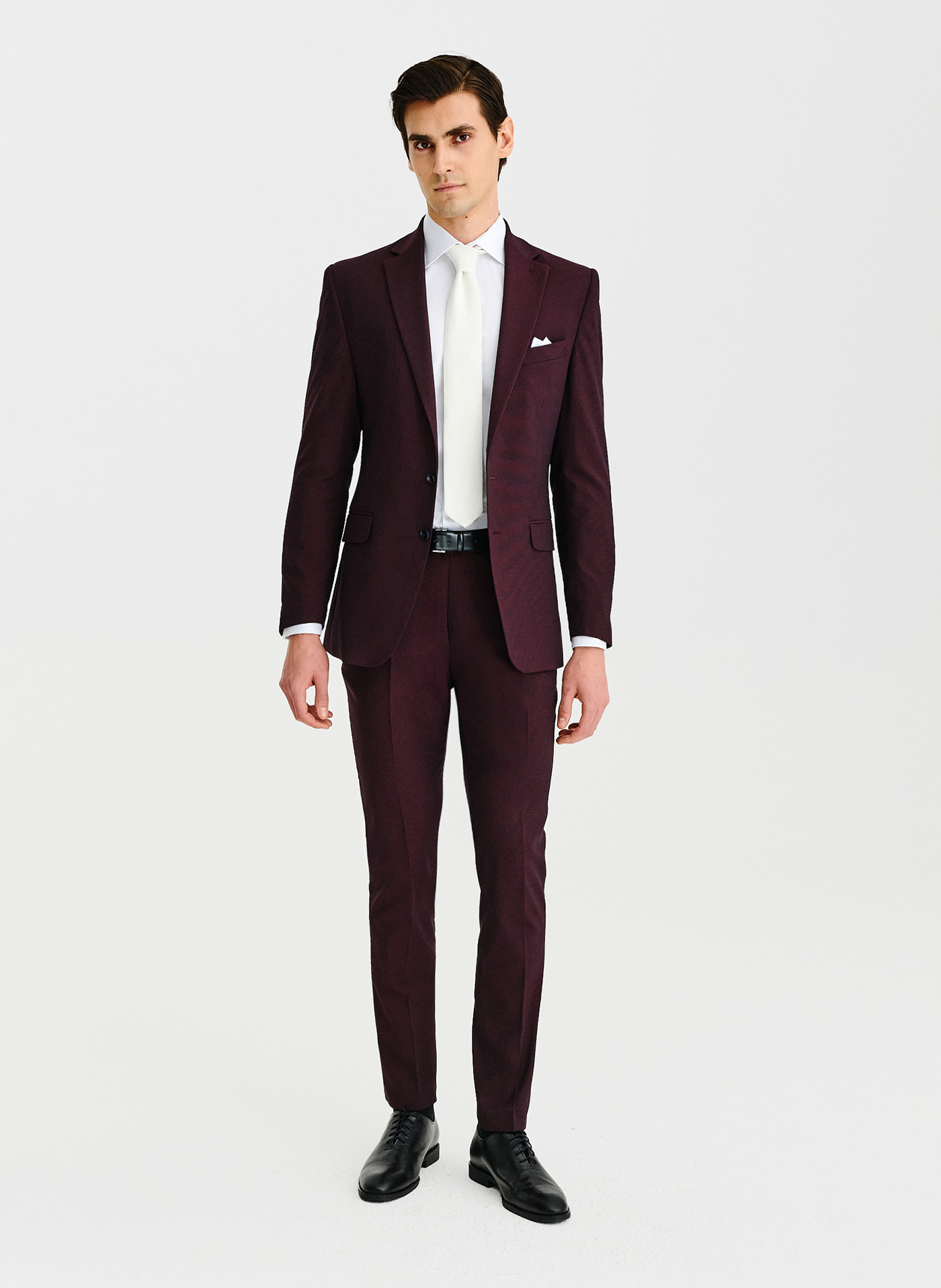 PAKO LORENTE - Bordowe spodnie ganiturowe - Pako Lorente