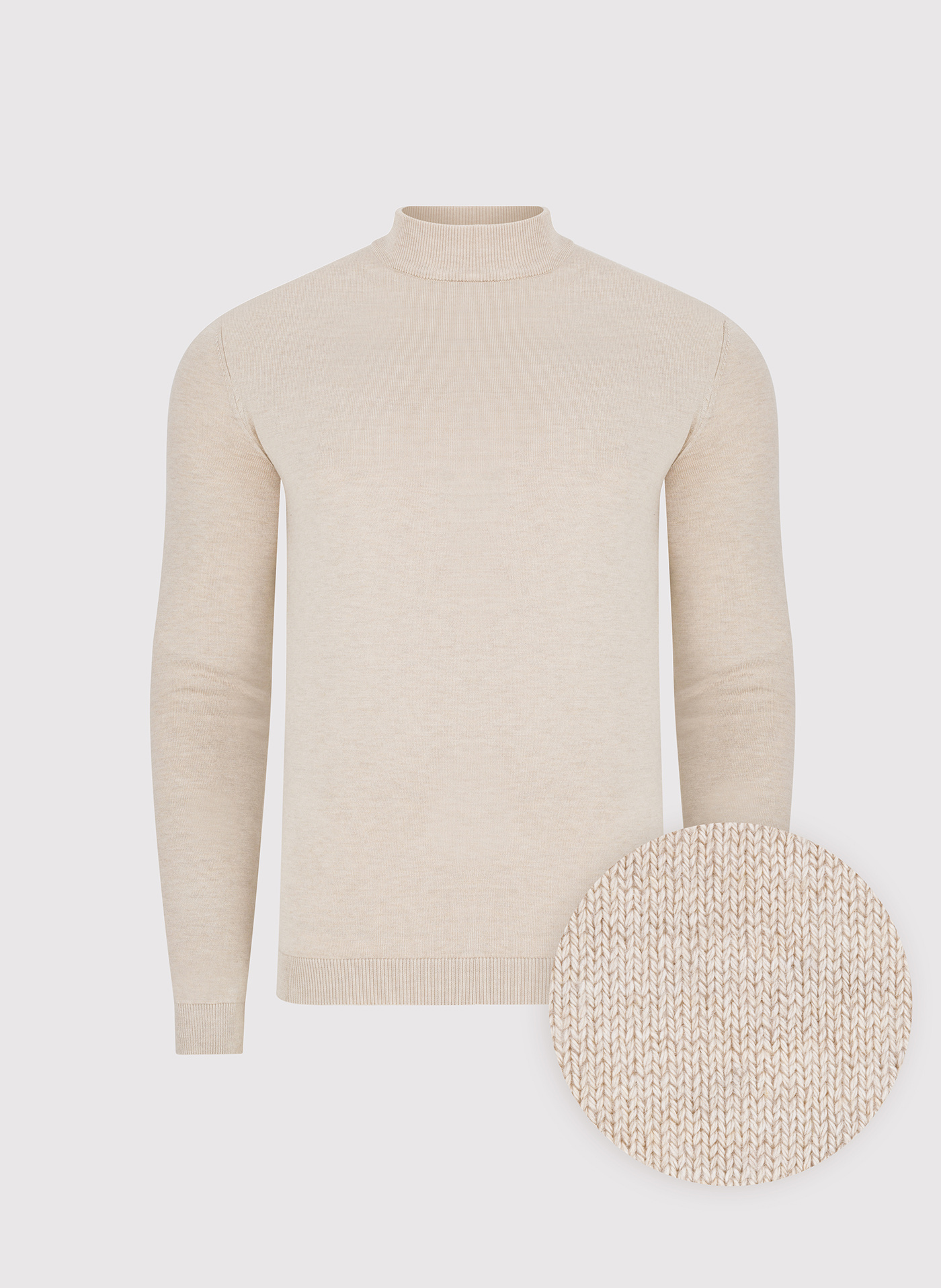 Beżowy półgolf męski - Pako Lorente