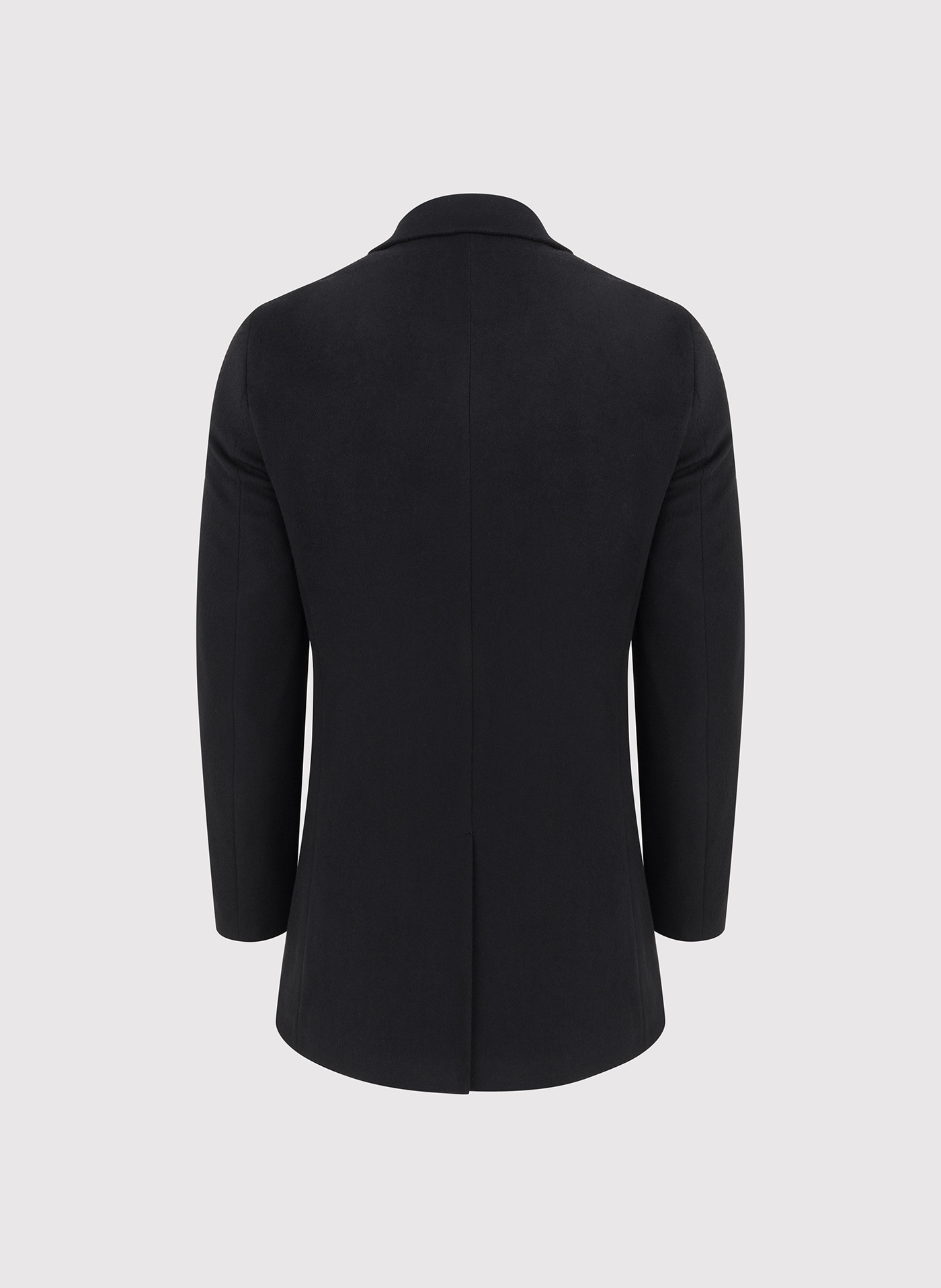 Czarny płaszcz z wełną - Pako Lorente