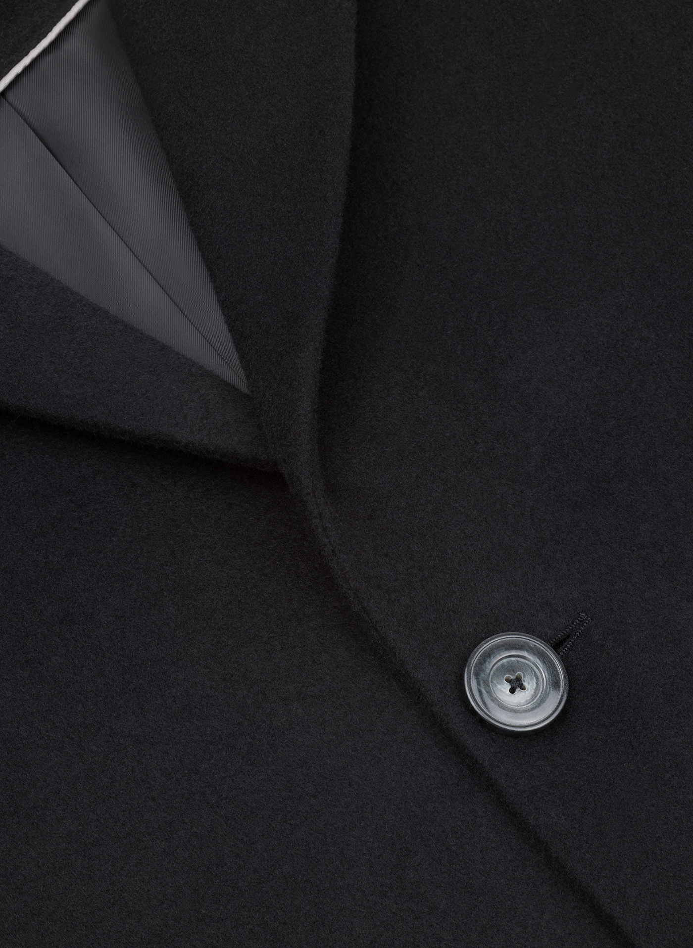 Czarny płaszcz z wełną - Pako Lorente