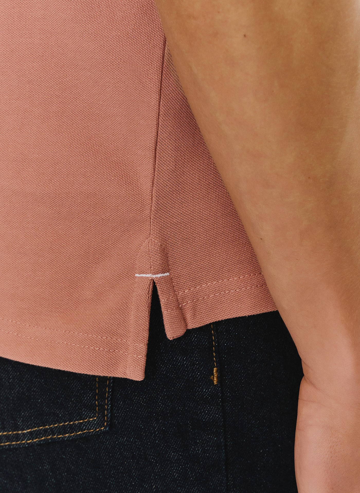 Gładki t-shirt polo P24SF-TX-004-R - Pako Lorente - Pako Lorente