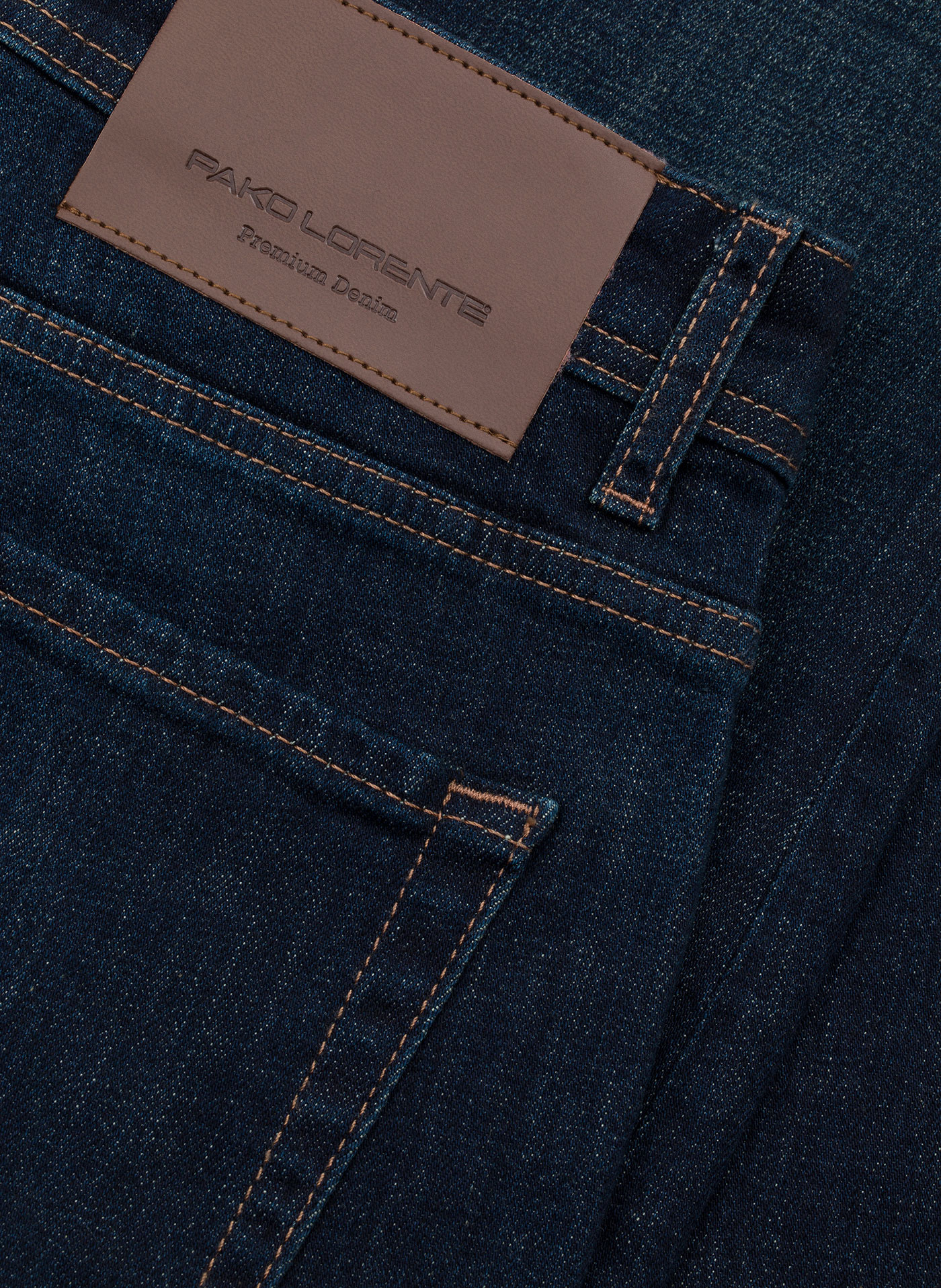 Granatowe spodnie męskie jeansowe - Pako Lorente