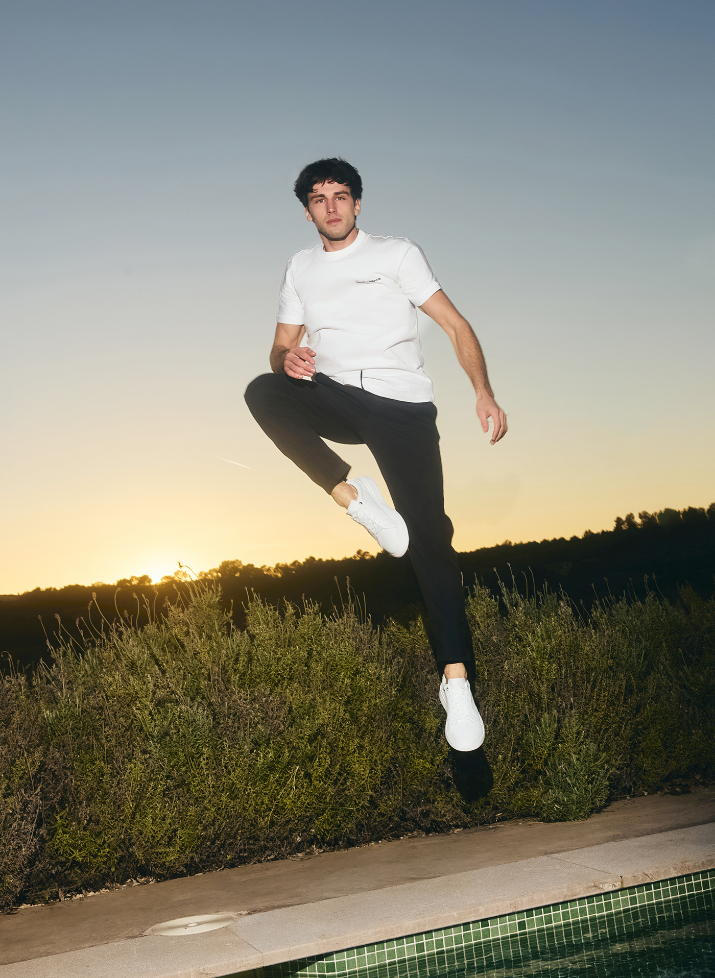 Biały t-shirt męski - Pako Lorente