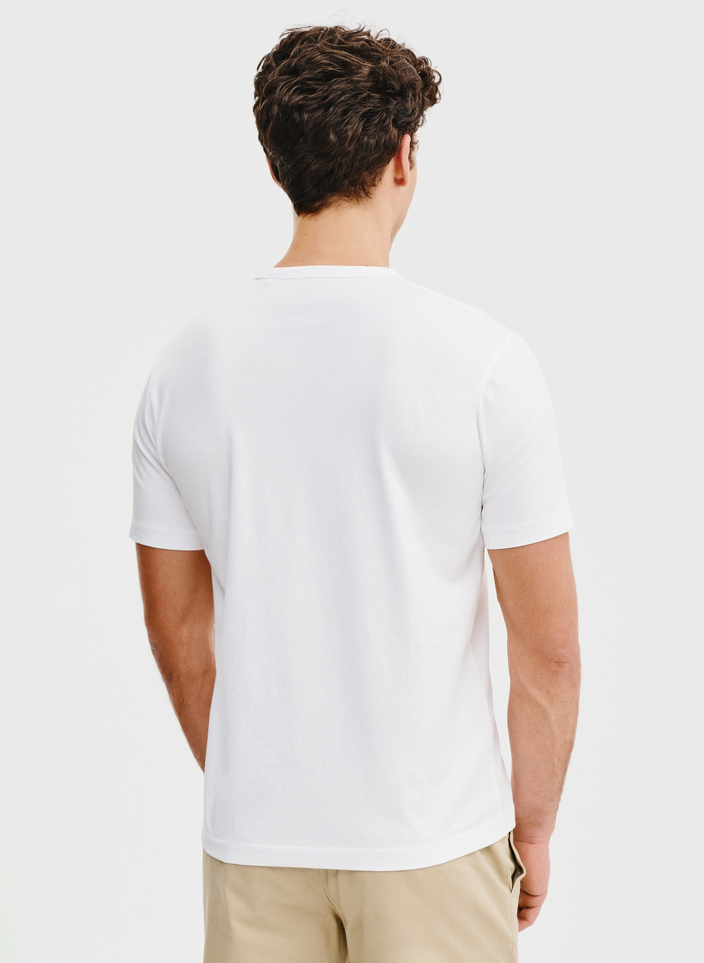 Biały t-shirt męski - Pako Lorente