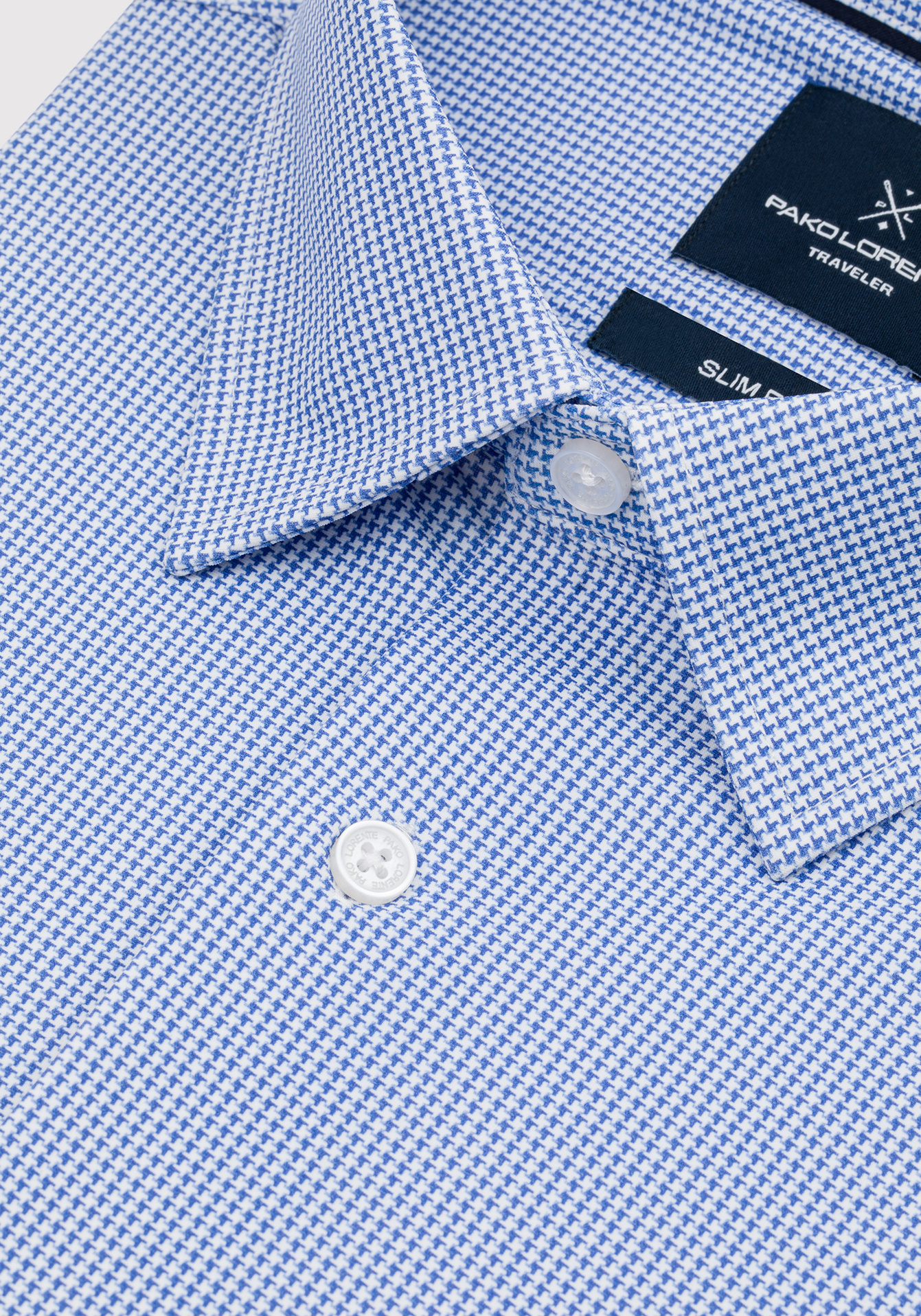 PAKO LORENTE - Dzianinowa koszula męska w pepitkę - Pako Lorente