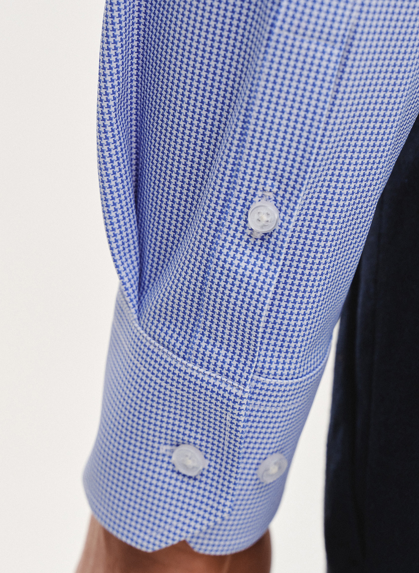 PAKO LORENTE - Dzianinowa koszula męska w pepitkę - Pako Lorente