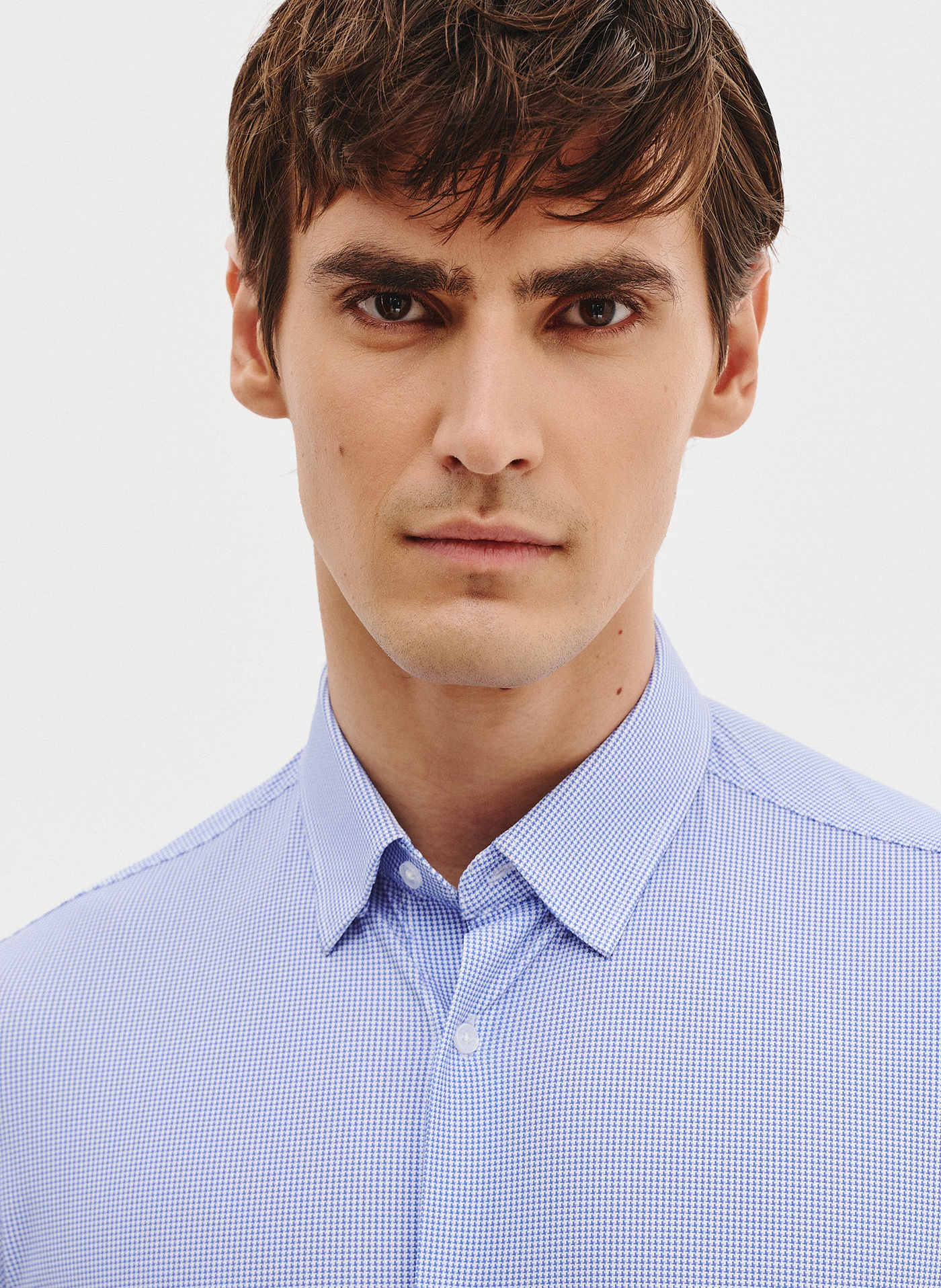 PAKO LORENTE - Dzianinowa koszula męska w pepitkę - Pako Lorente