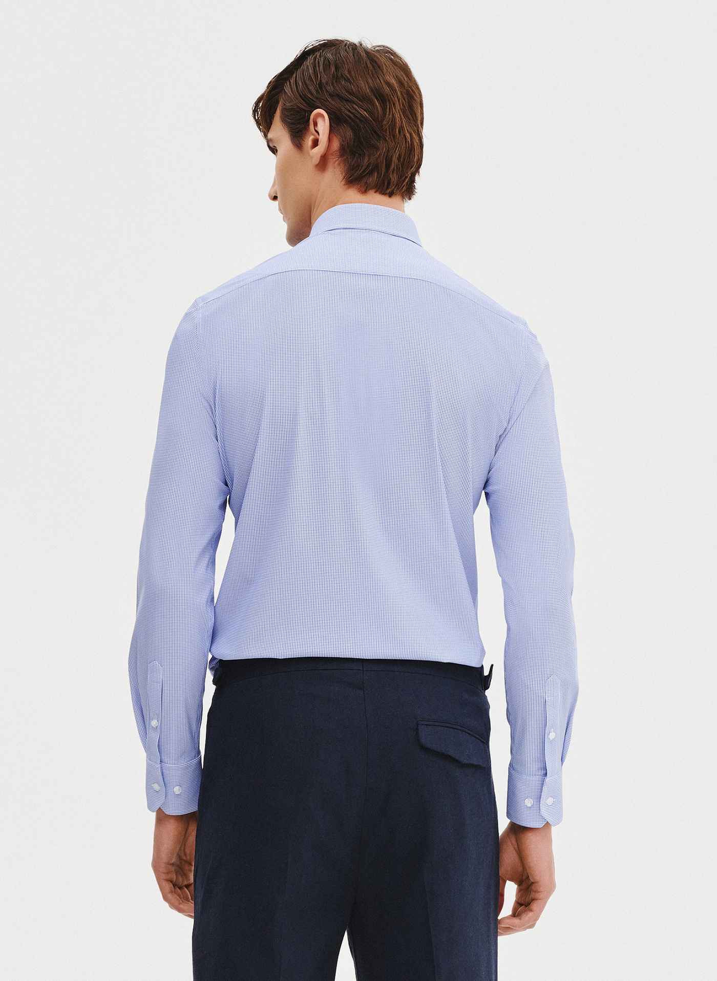 PAKO LORENTE - Dzianinowa koszula męska w pepitkę - Pako Lorente