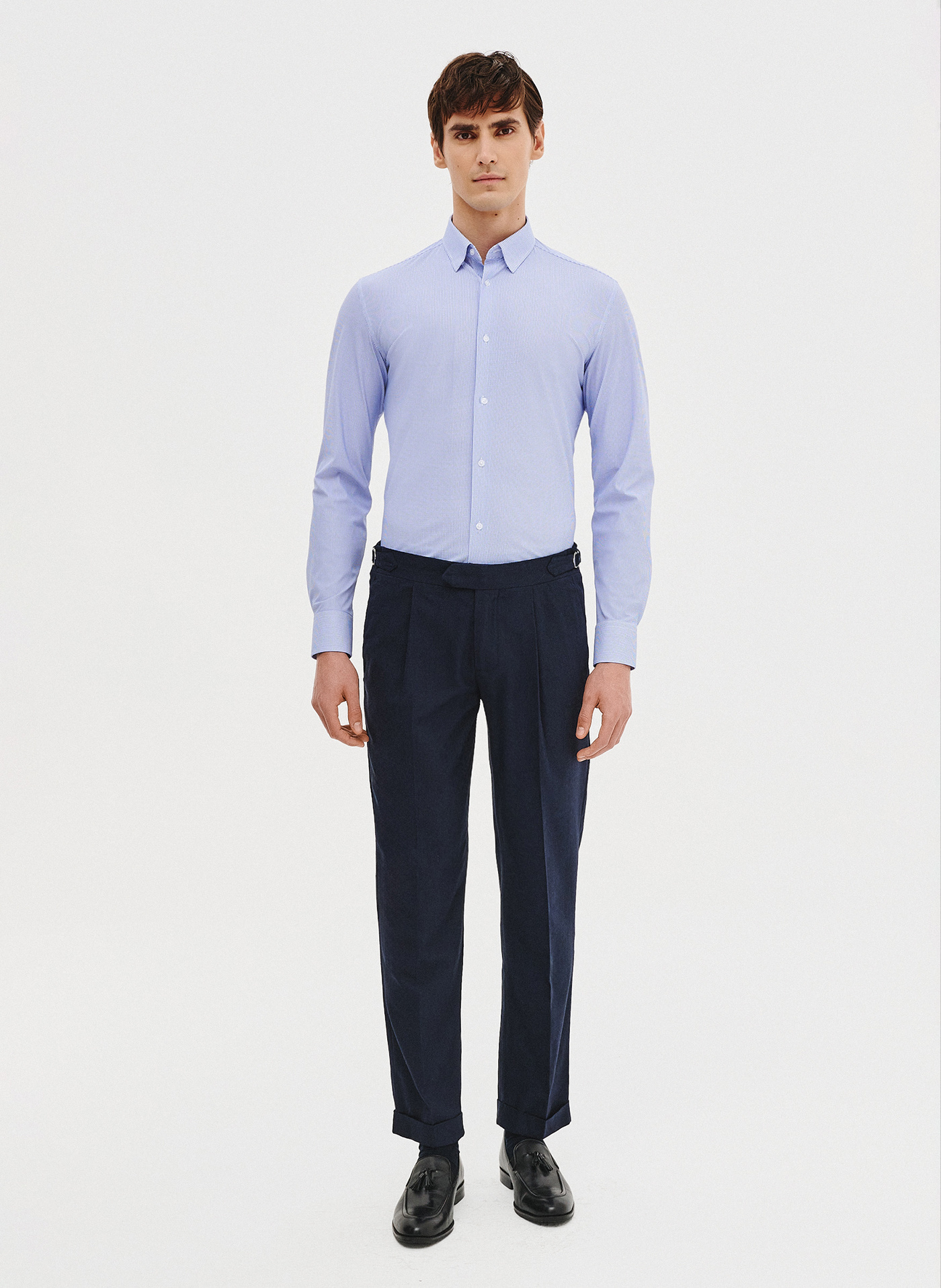 PAKO LORENTE - Dzianinowa koszula męska w pepitkę - Pako Lorente