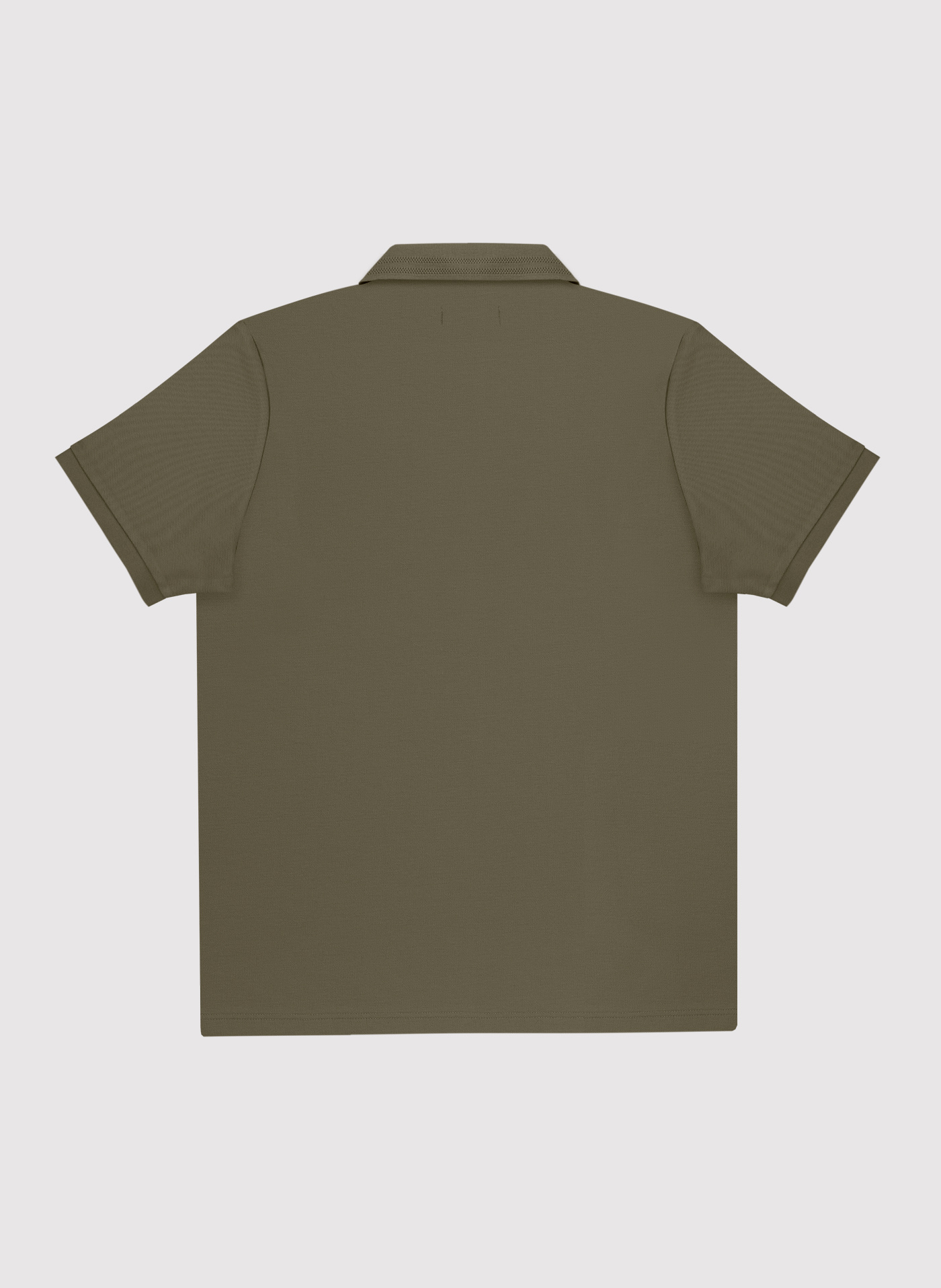 PAKO LORENTE - Oliwkowy t-shirt polo na trzy guziczki - Pako Lorente