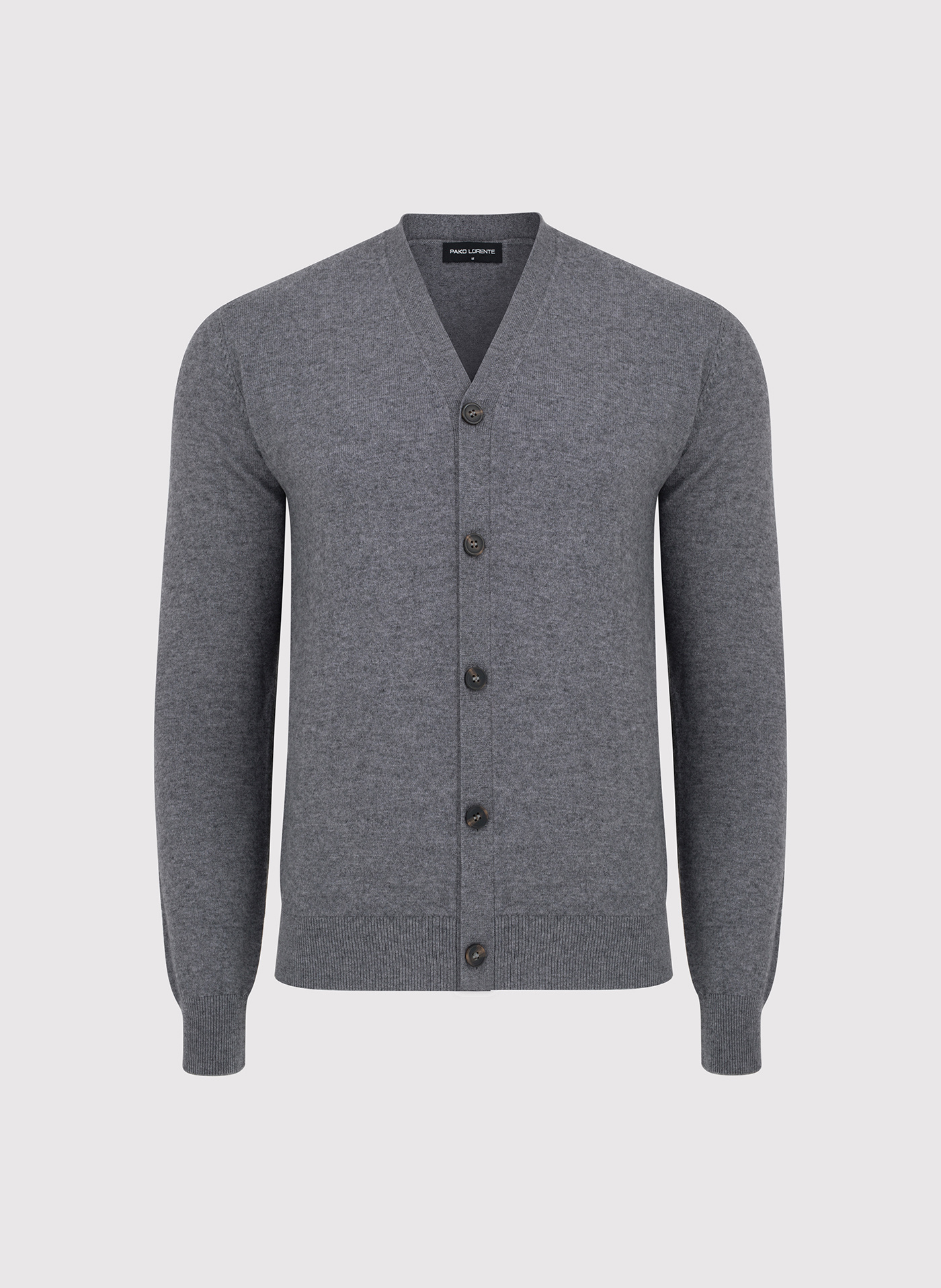 PAKO LORENTE - Męski kardigan w szarym kolorze - Pako Lorente
