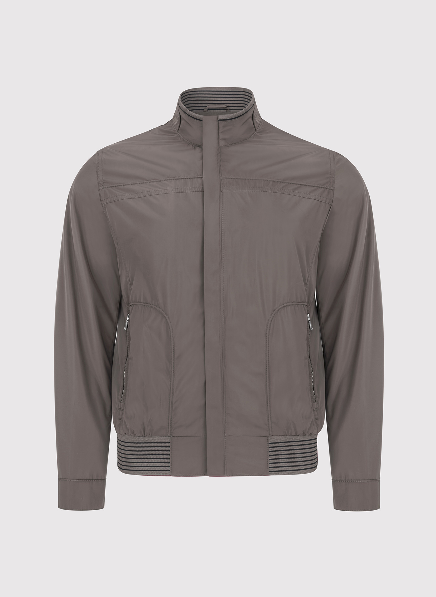 Jasnobrązowa krótka kurtka męska P24SF-5X-001-A-0 - Pako Lorente - Pako Lorente