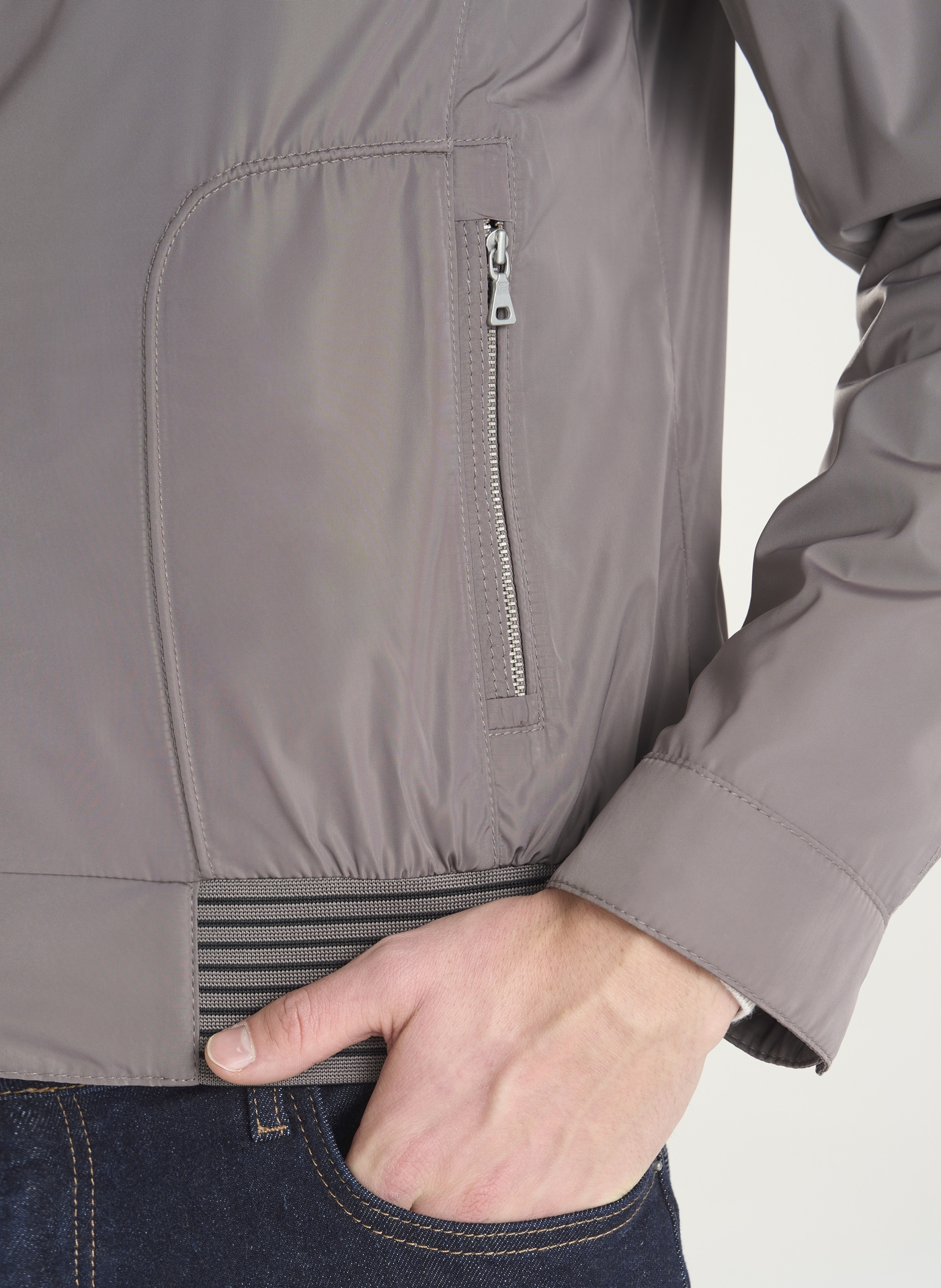 Jasnobrązowa krótka kurtka męska P24SF-5X-001-A-0 - Pako Lorente - Pako Lorente