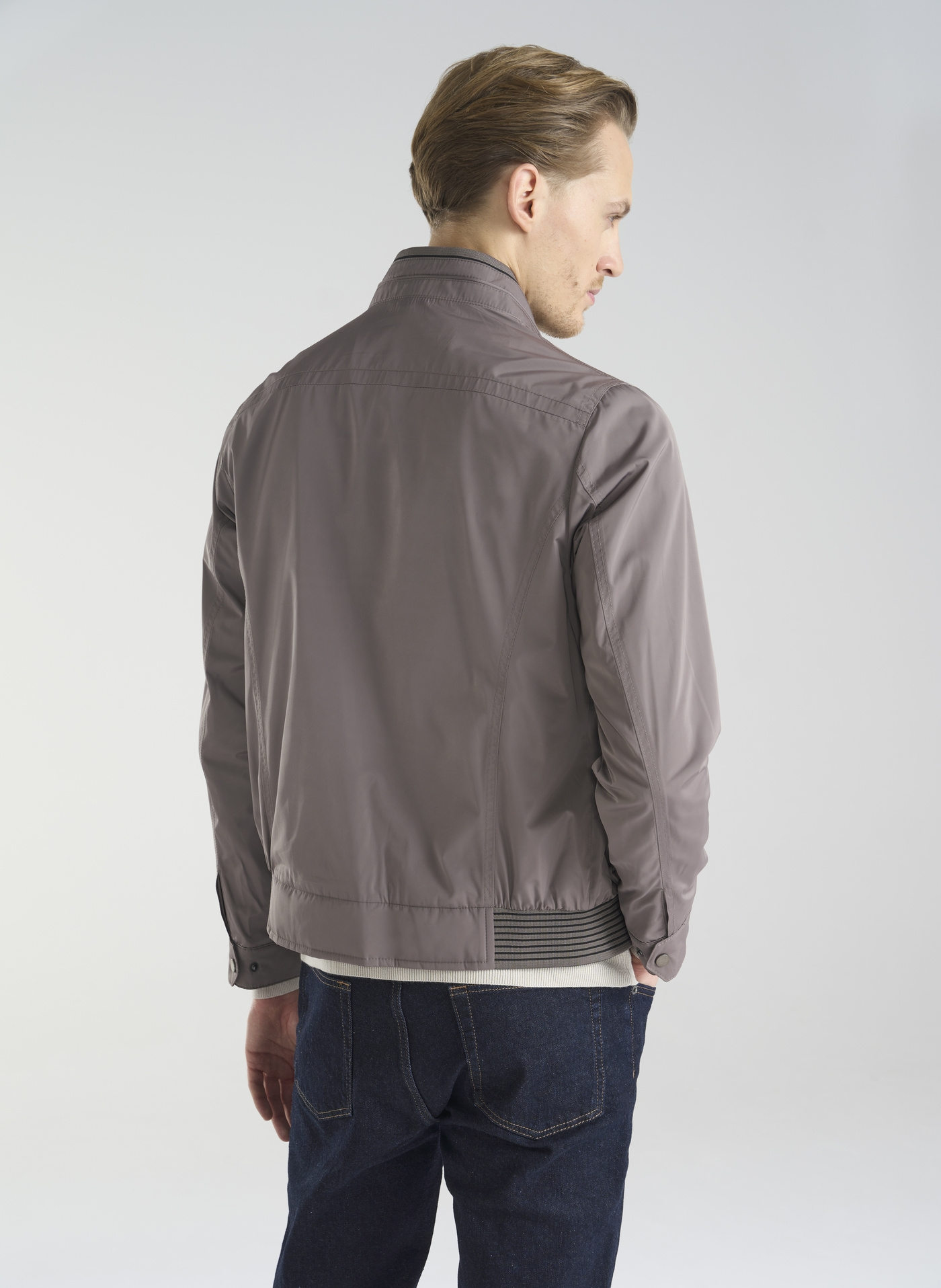 Jasnobrązowa krótka kurtka męska P24SF-5X-001-A-0 - Pako Lorente - Pako Lorente