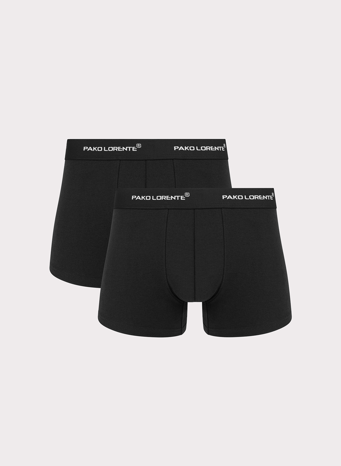 Męskie bokserki w kolorze czarnym zestaw 2 szt. - Pako Lorente