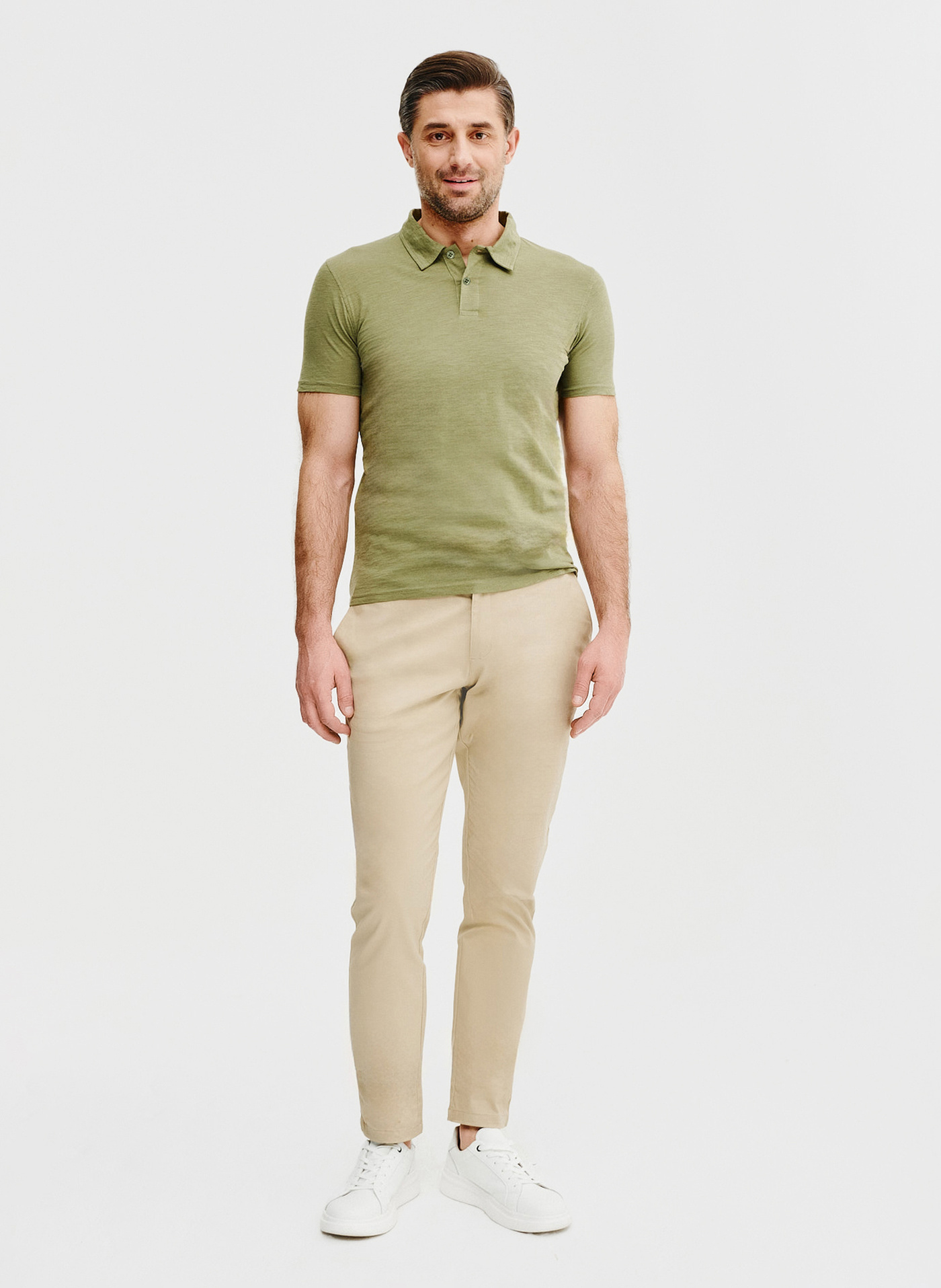 Zielone bawełniane polo - Pako Lorente