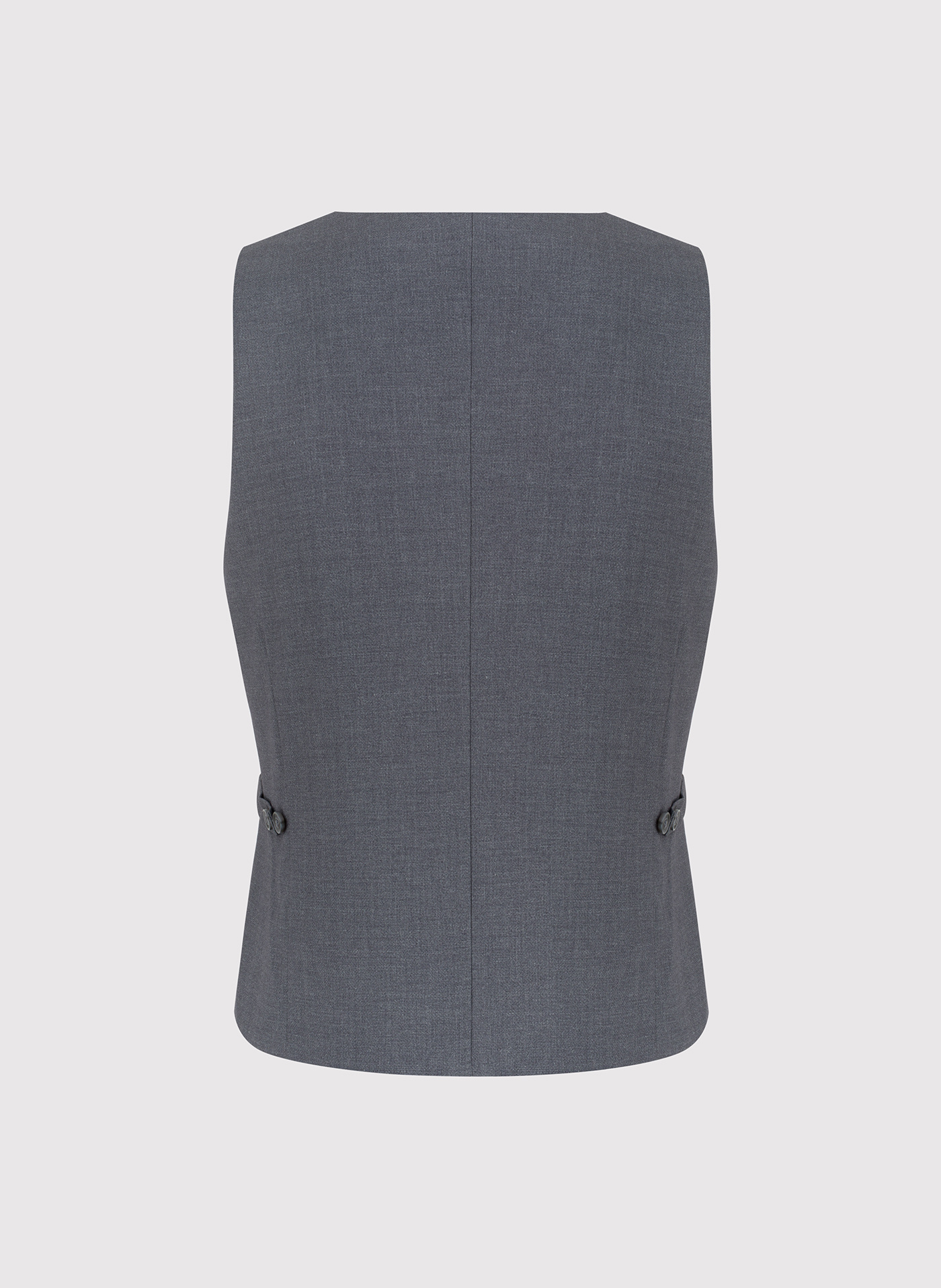 Szara dwurzędowa kamizelka męska - Pako Lorente