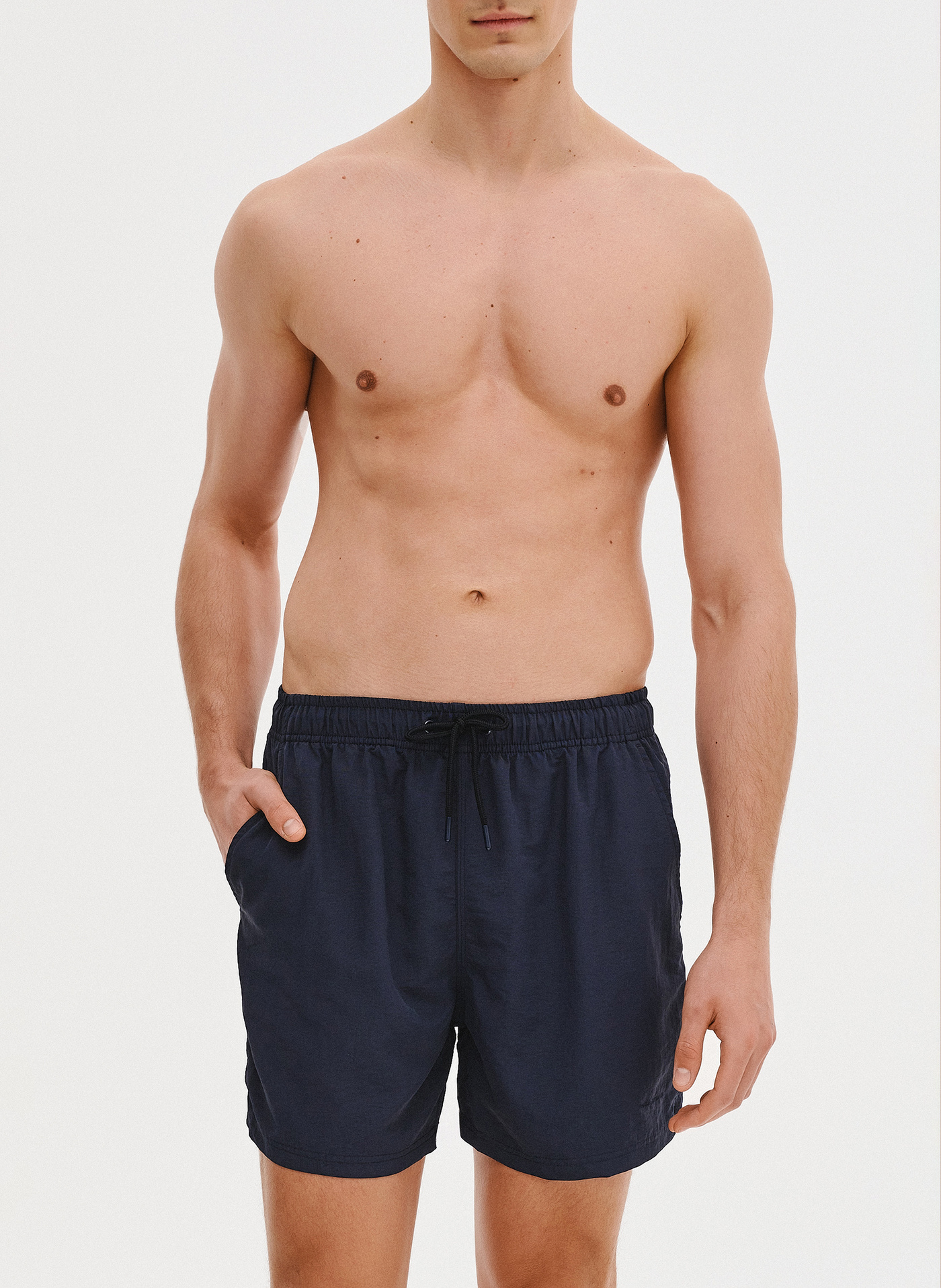 PAKO LORENTE - Szorty kąpielowe męskie w granatowym kolorze - Pako Lorente