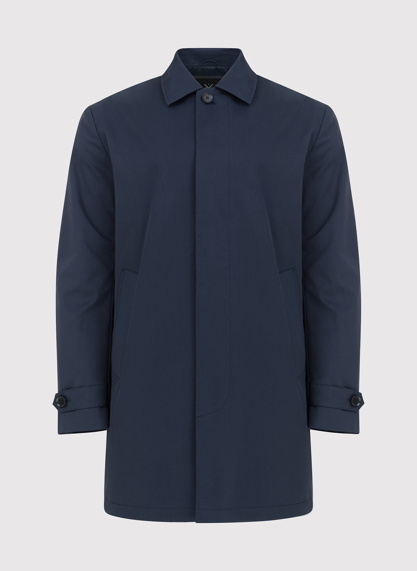 Granatowy wiosenny płaszcz męski P24SF-7X-001-G-0 - Pako Lorente - Pako Lorente