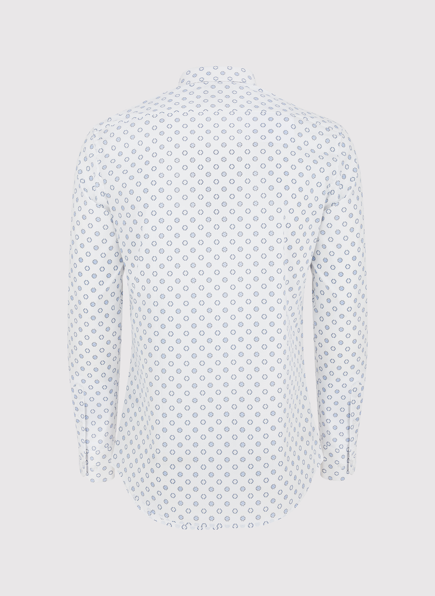 Biała koszula męska mikrowzór - Pako Lorente