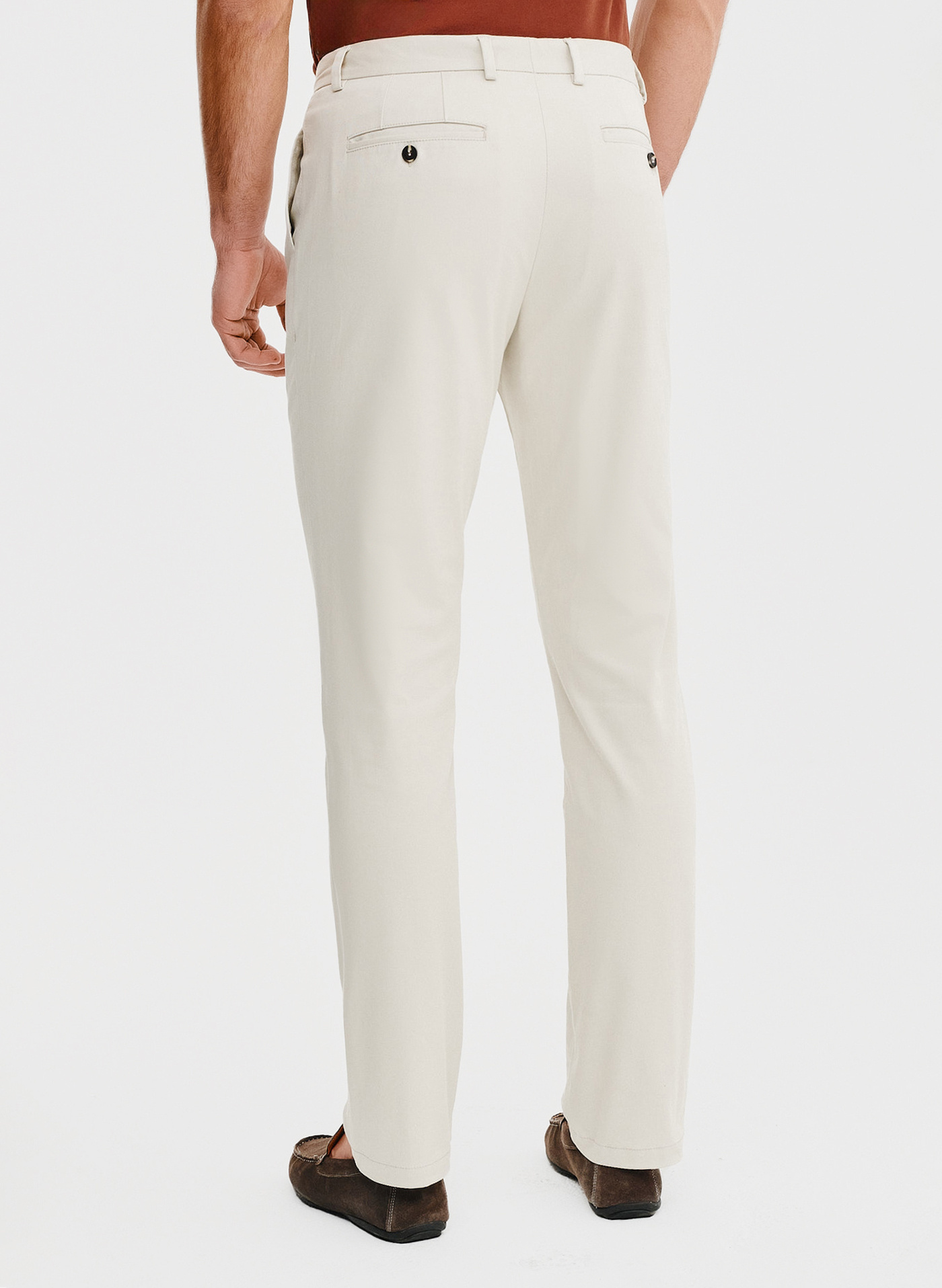 PAKO LORENTE - Beżowe spodnie z zaszewkami - Pako Lorente