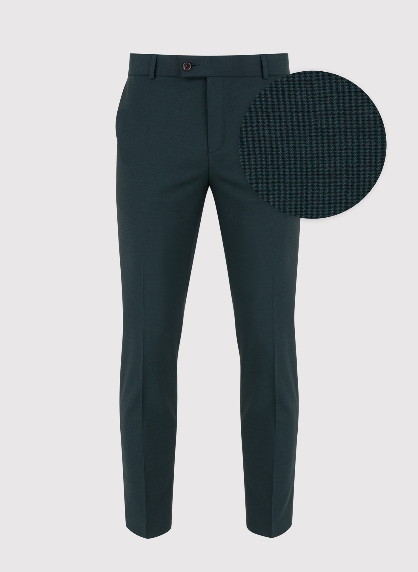 Wełniane zielone spodnie garniturowe - Pako Lorente