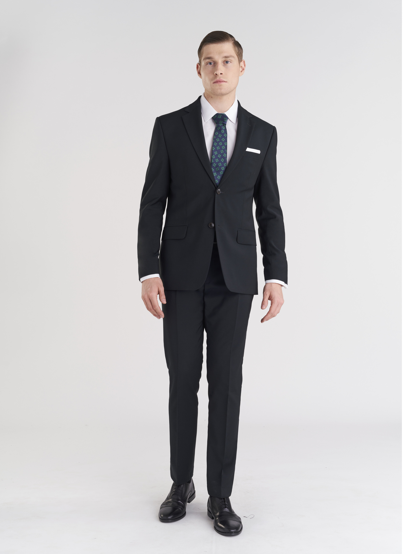 Wełniane zielone spodnie garniturowe - Pako Lorente