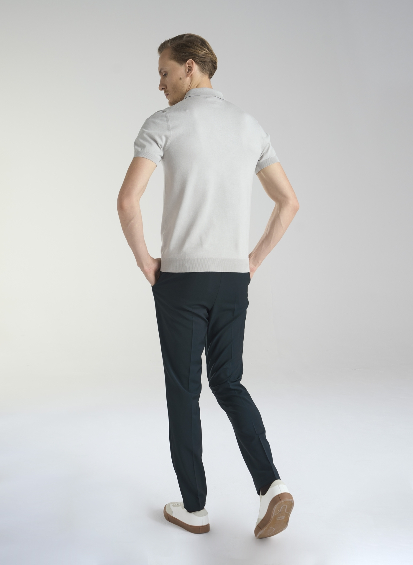 Wełniane zielone spodnie garniturowe - Pako Lorente