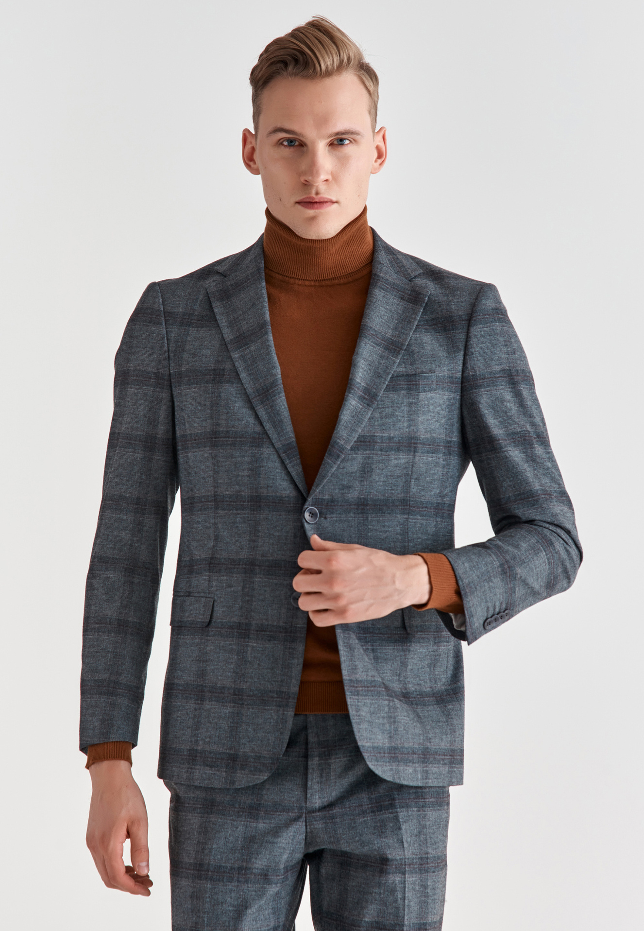 Spodnie męskie garniturowe P21WF-6G-071-S - Pako Lorente