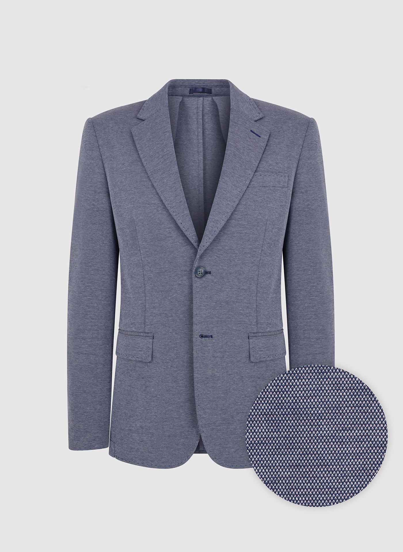 Granatowa marynarka melanż - Pako Lorente