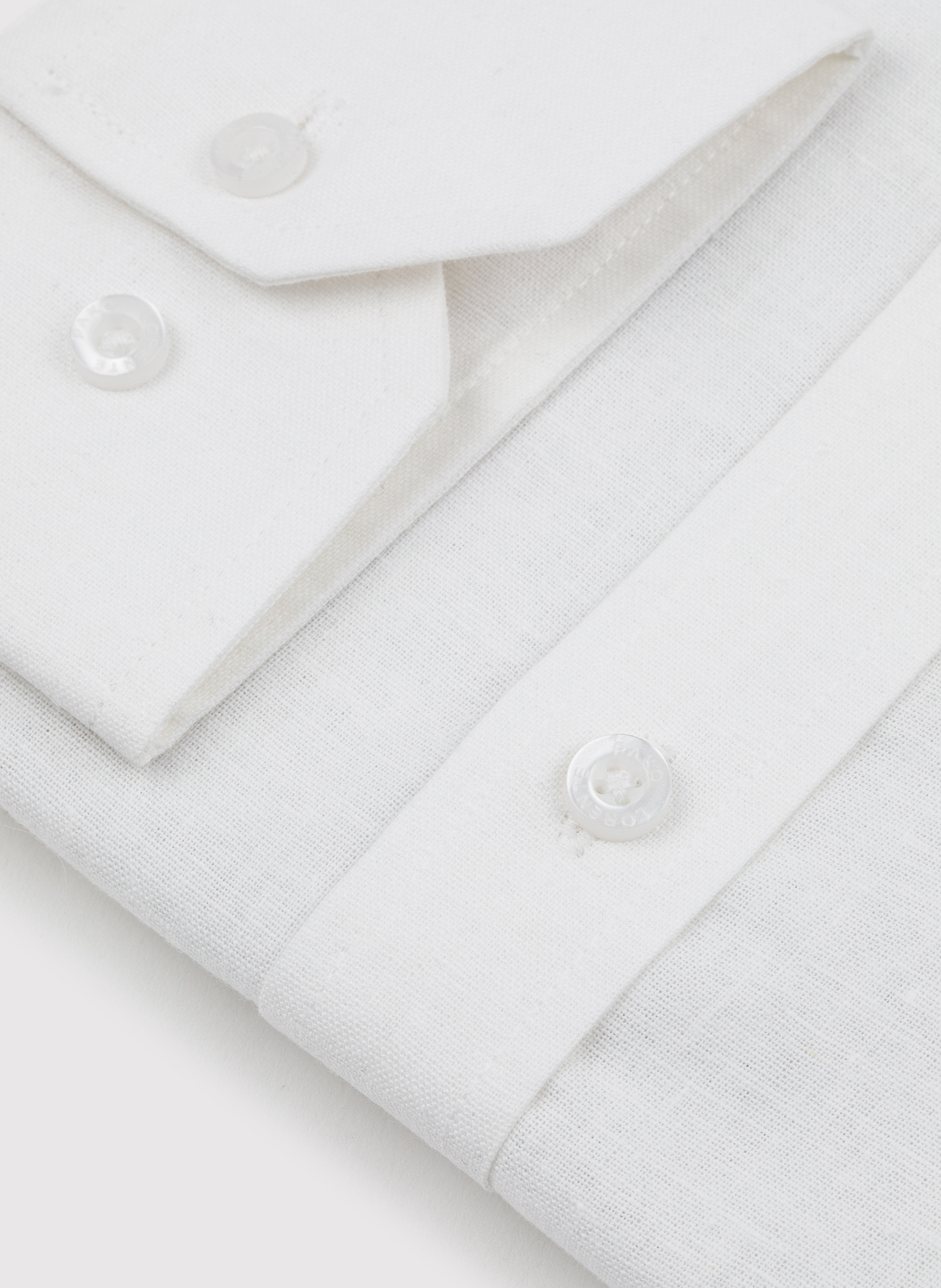 Biała koszula z lnu i bawełny - Pako Lorente