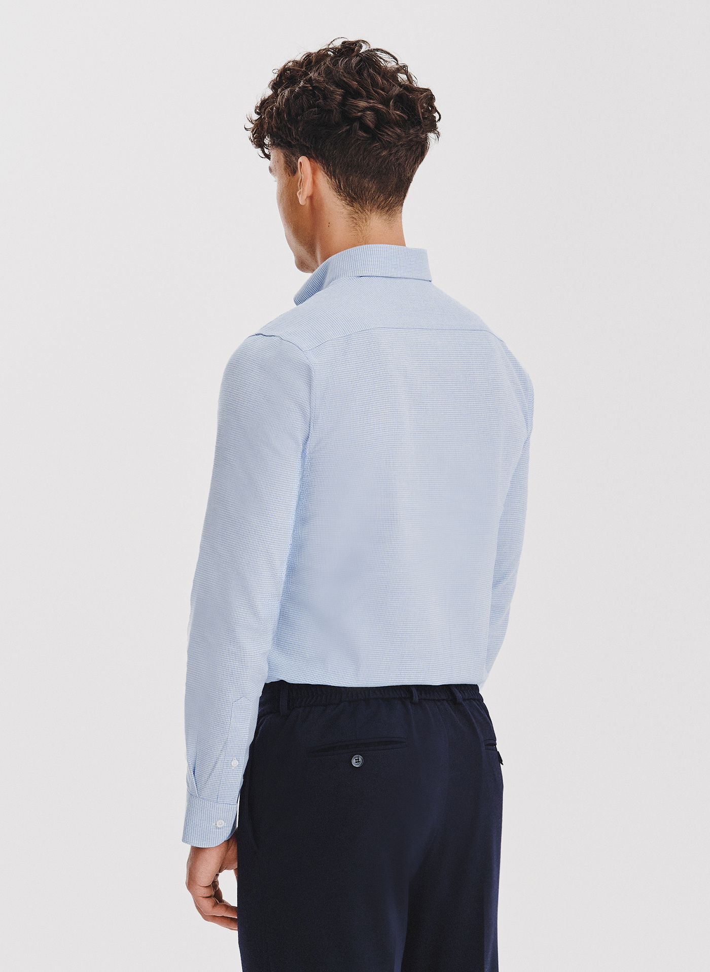 PAKO LORENTE - Niebieska koszula w pepitkę - Pako Lorente