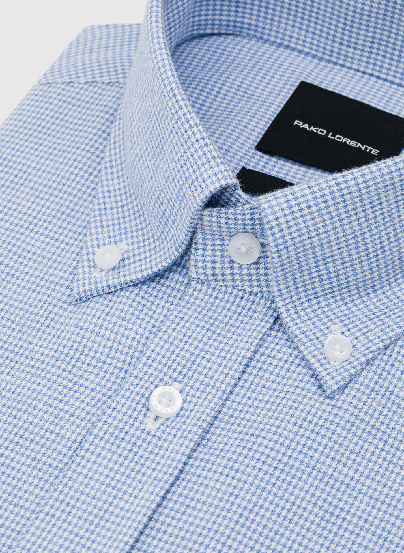 PAKO LORENTE - Niebieska koszula w pepitkę - Pako Lorente