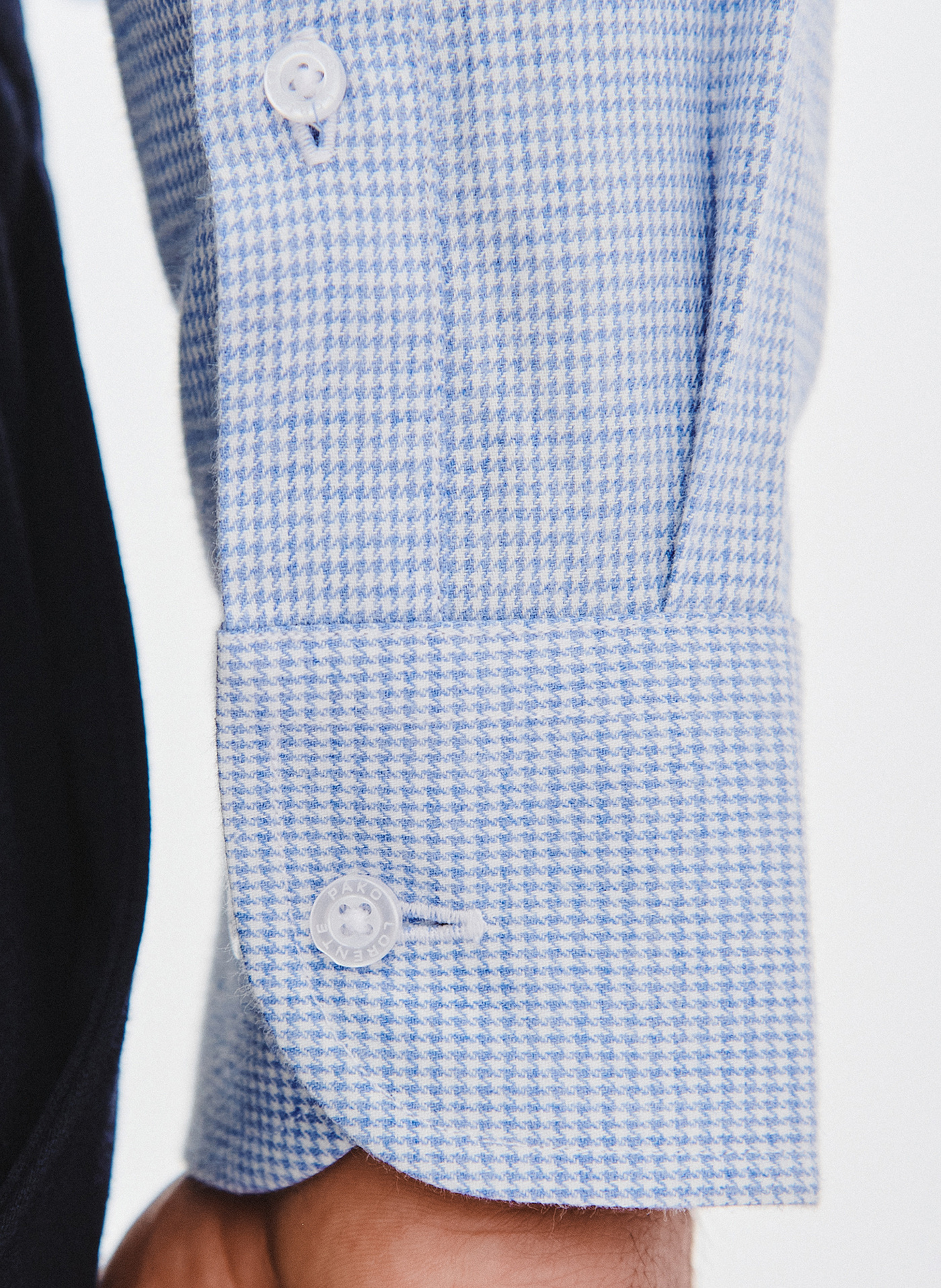 PAKO LORENTE - Niebieska koszula w pepitkę - Pako Lorente