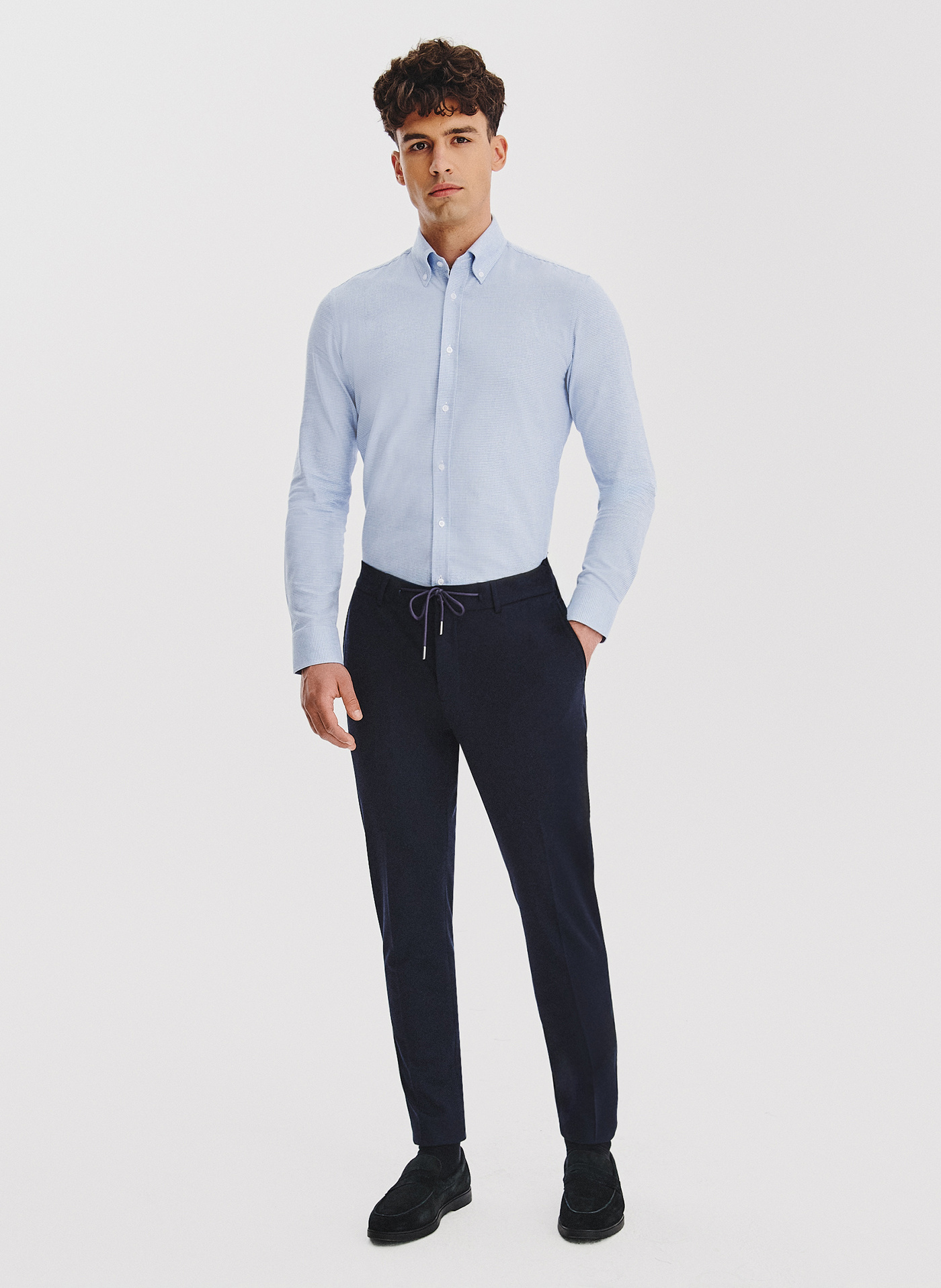 PAKO LORENTE - Niebieska koszula w pepitkę - Pako Lorente