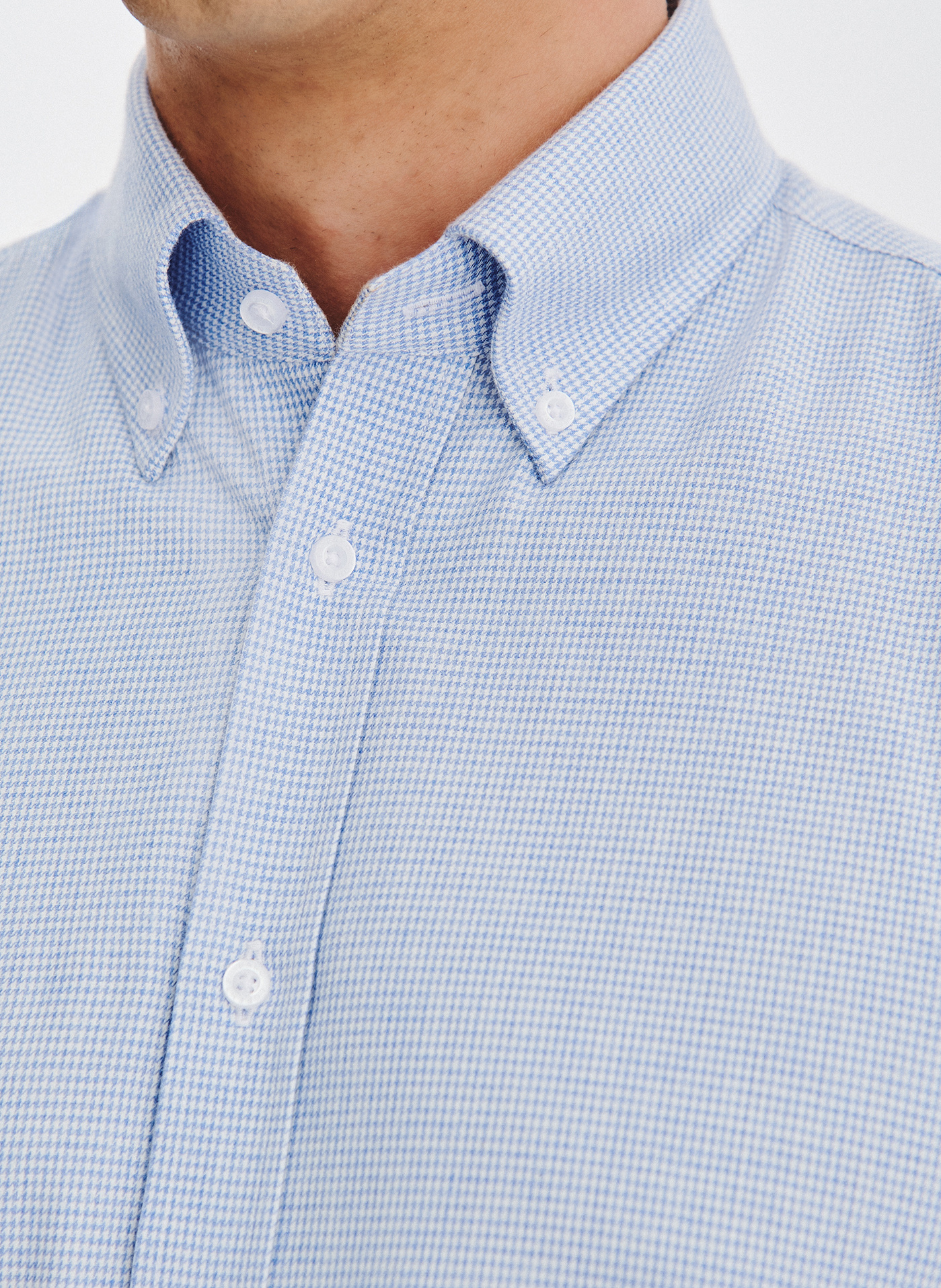 PAKO LORENTE - Niebieska koszula w pepitkę - Pako Lorente