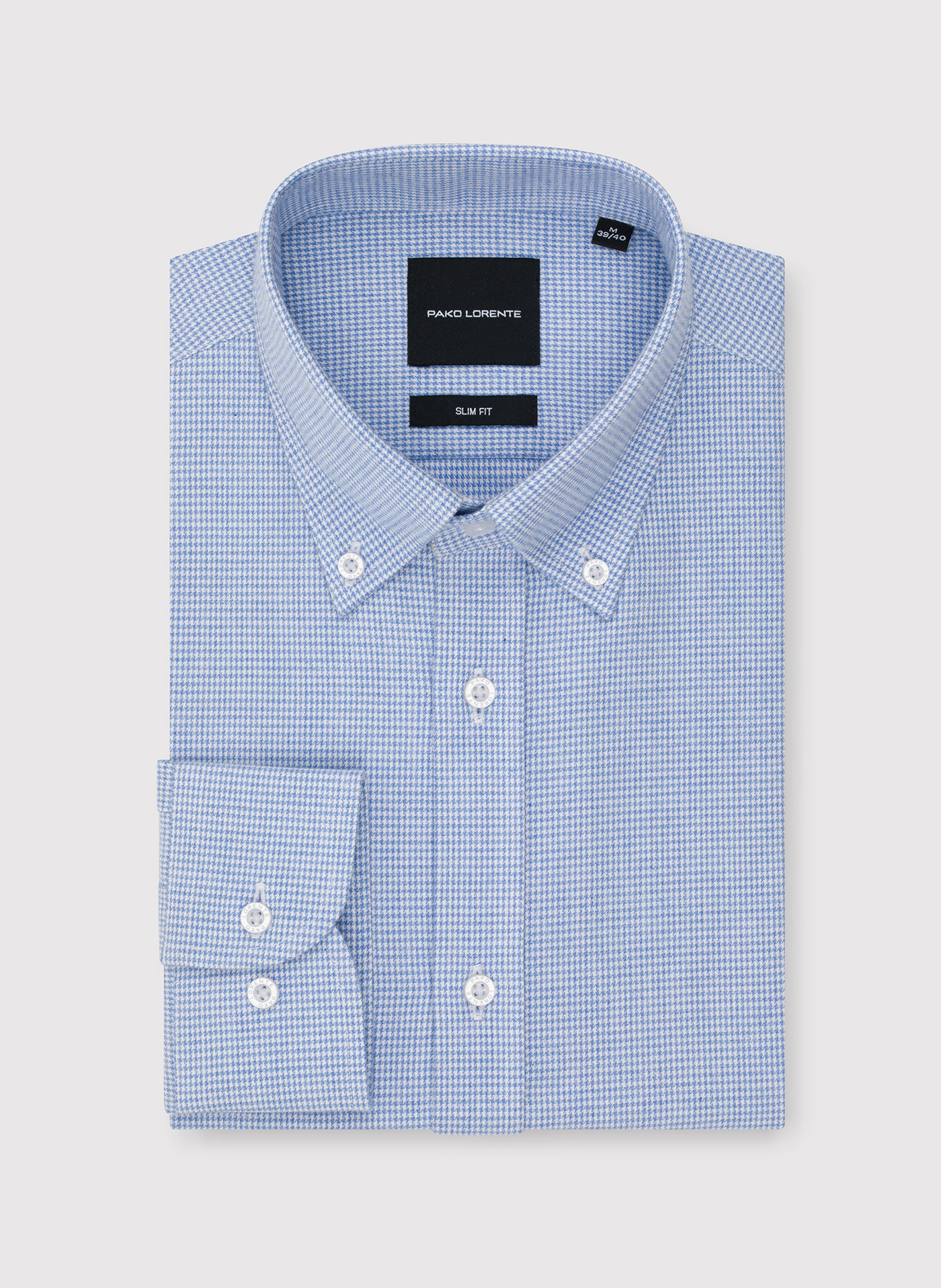 PAKO LORENTE - Niebieska koszula w pepitkę - Pako Lorente